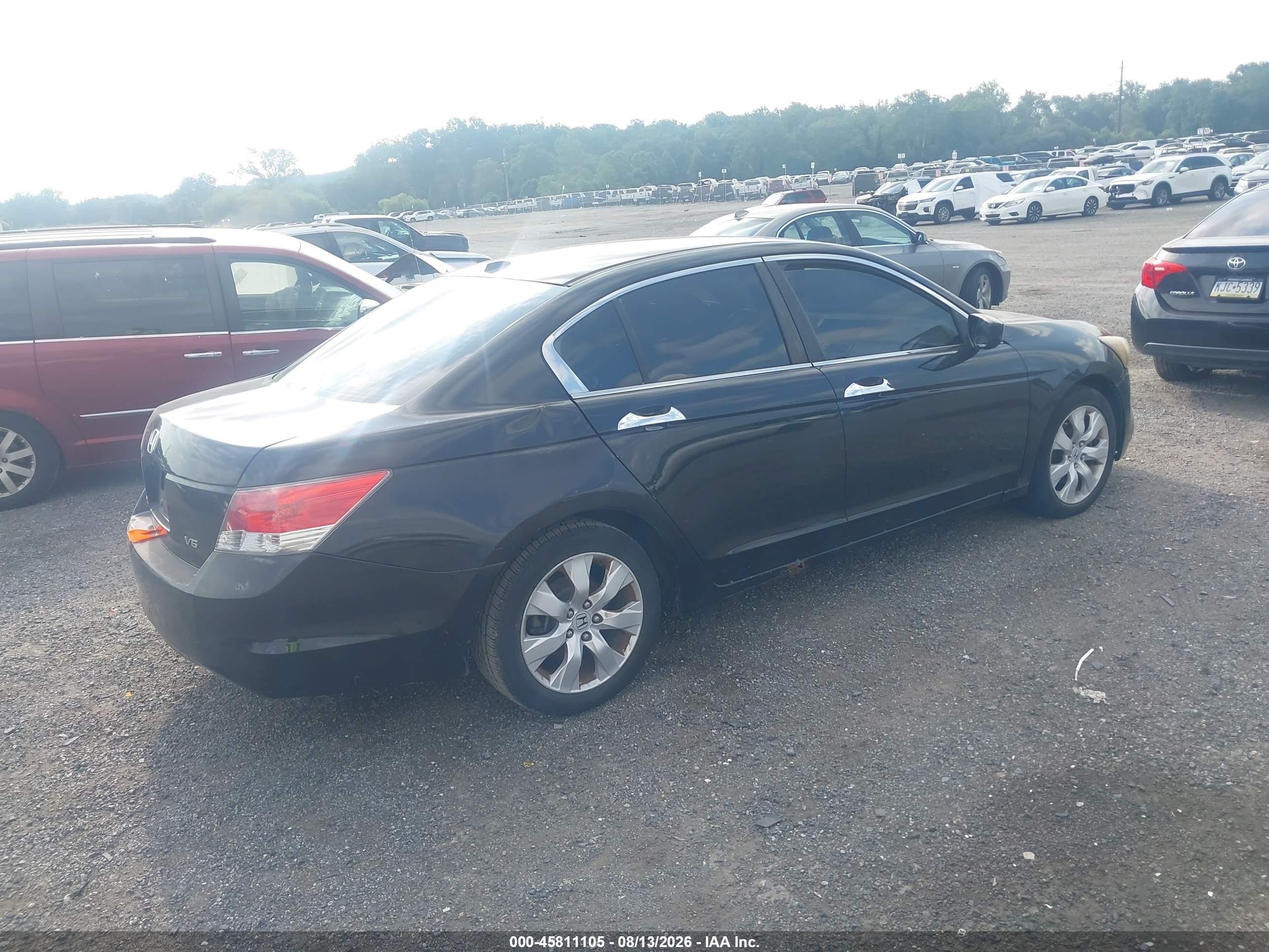 2008 Honda Accord 3.5 Ex-l Black vin: 1HGCP36878A065118