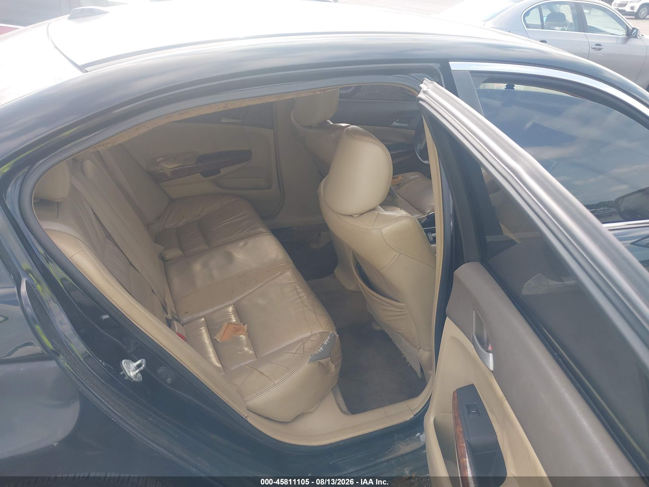 2008 Honda Accord 3.5 Ex-l Black vin: 1HGCP36878A065118
