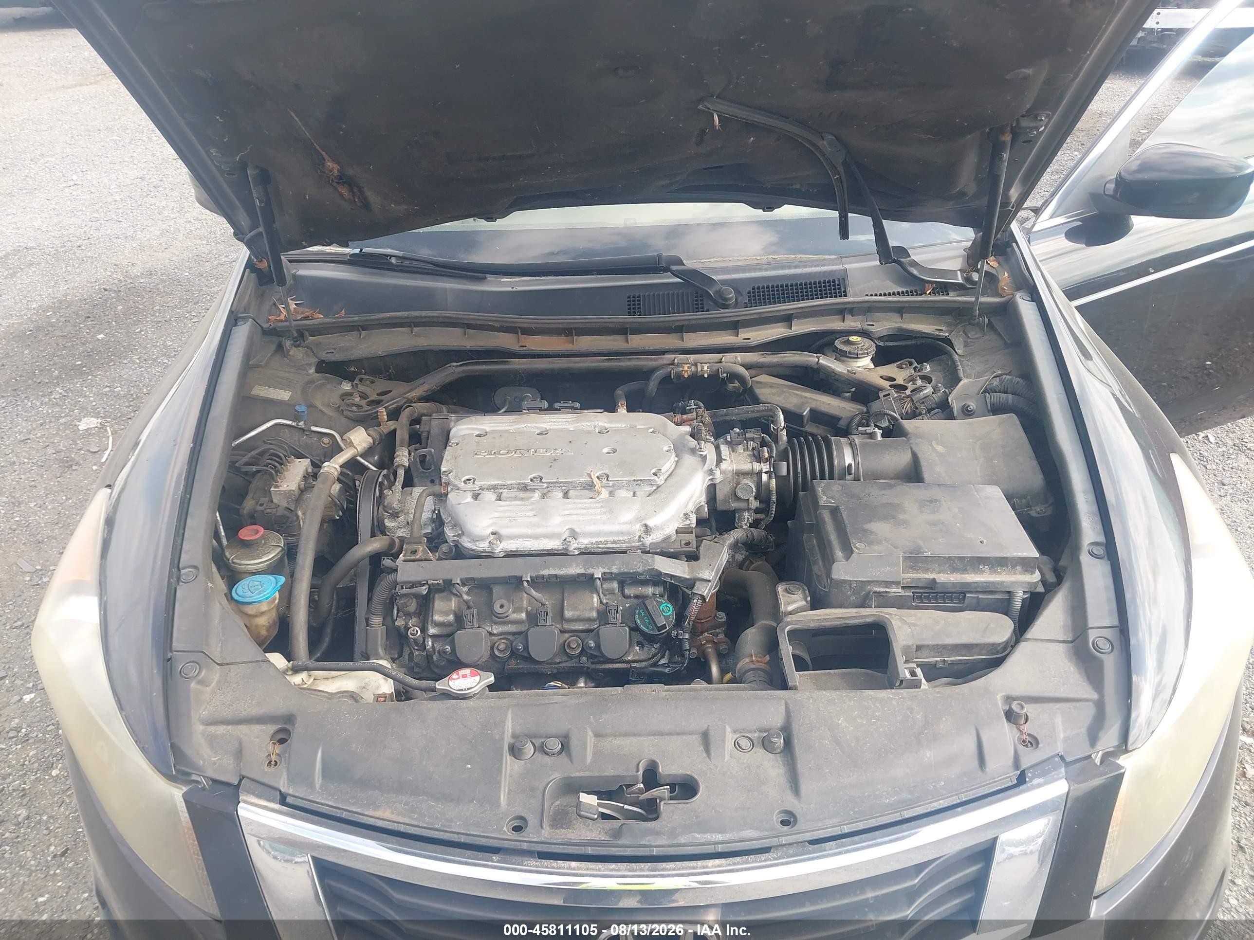 2008 Honda Accord 3.5 Ex-l Black vin: 1HGCP36878A065118