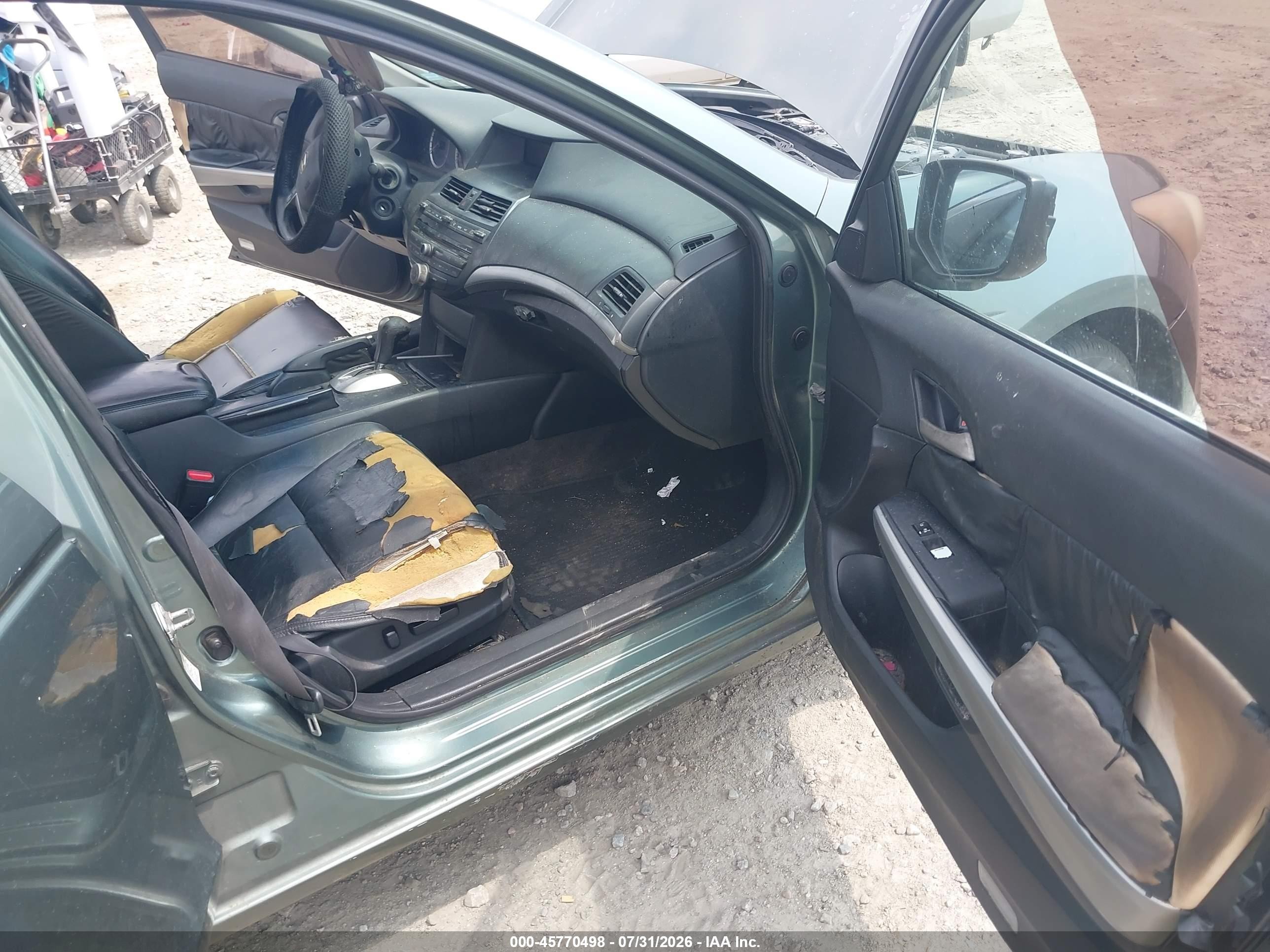 2008 Honda Accord 3.5 Ex-l Teal vin: 1HGCP36878A066396
