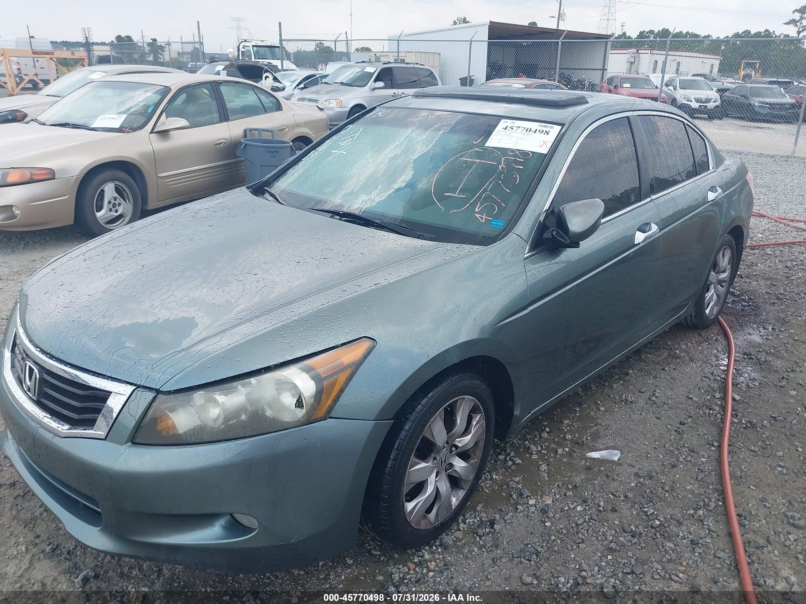 2008 Honda Accord 3.5 Ex-l Teal vin: 1HGCP36878A066396