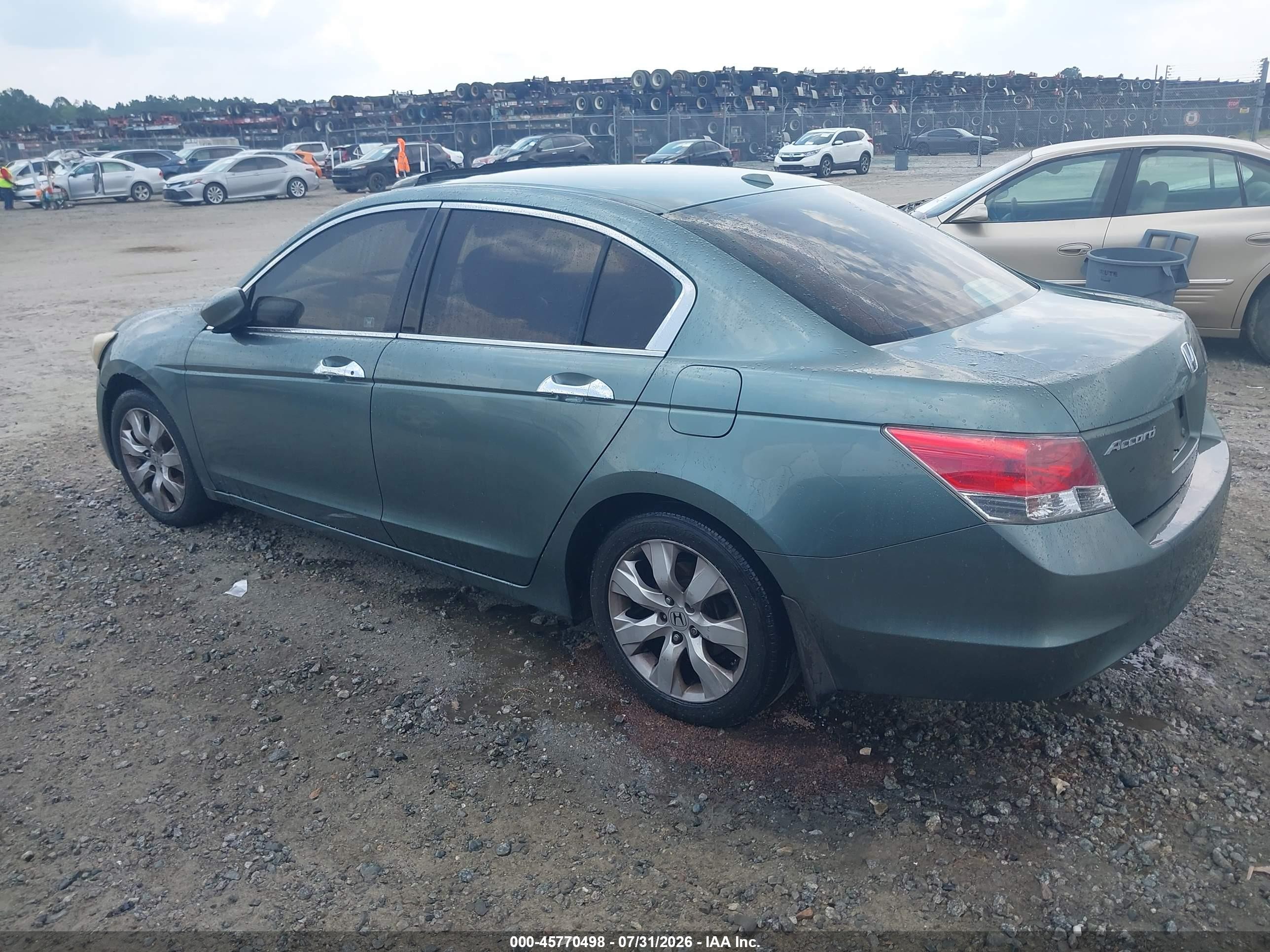 2008 Honda Accord 3.5 Ex-l Teal vin: 1HGCP36878A066396