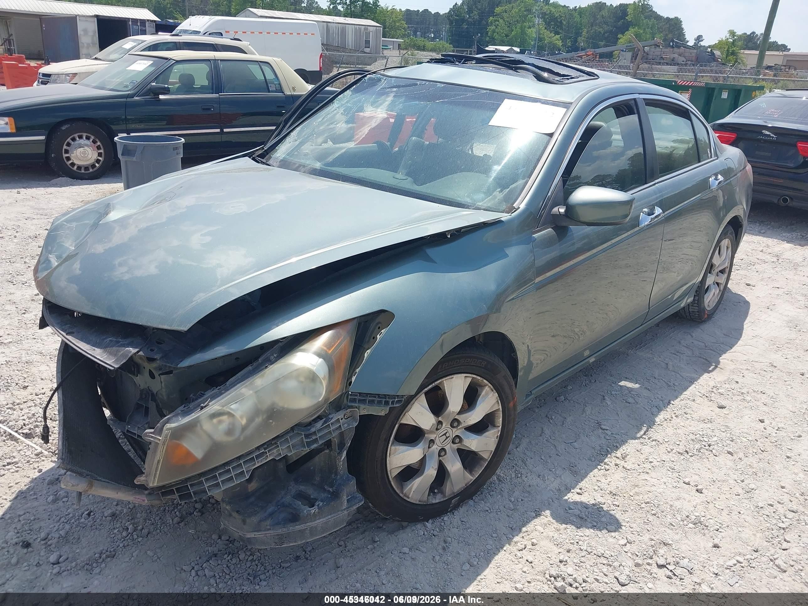 2008 Honda Accord 3.5 Ex-l Green vin: 1HGCP36878A077561