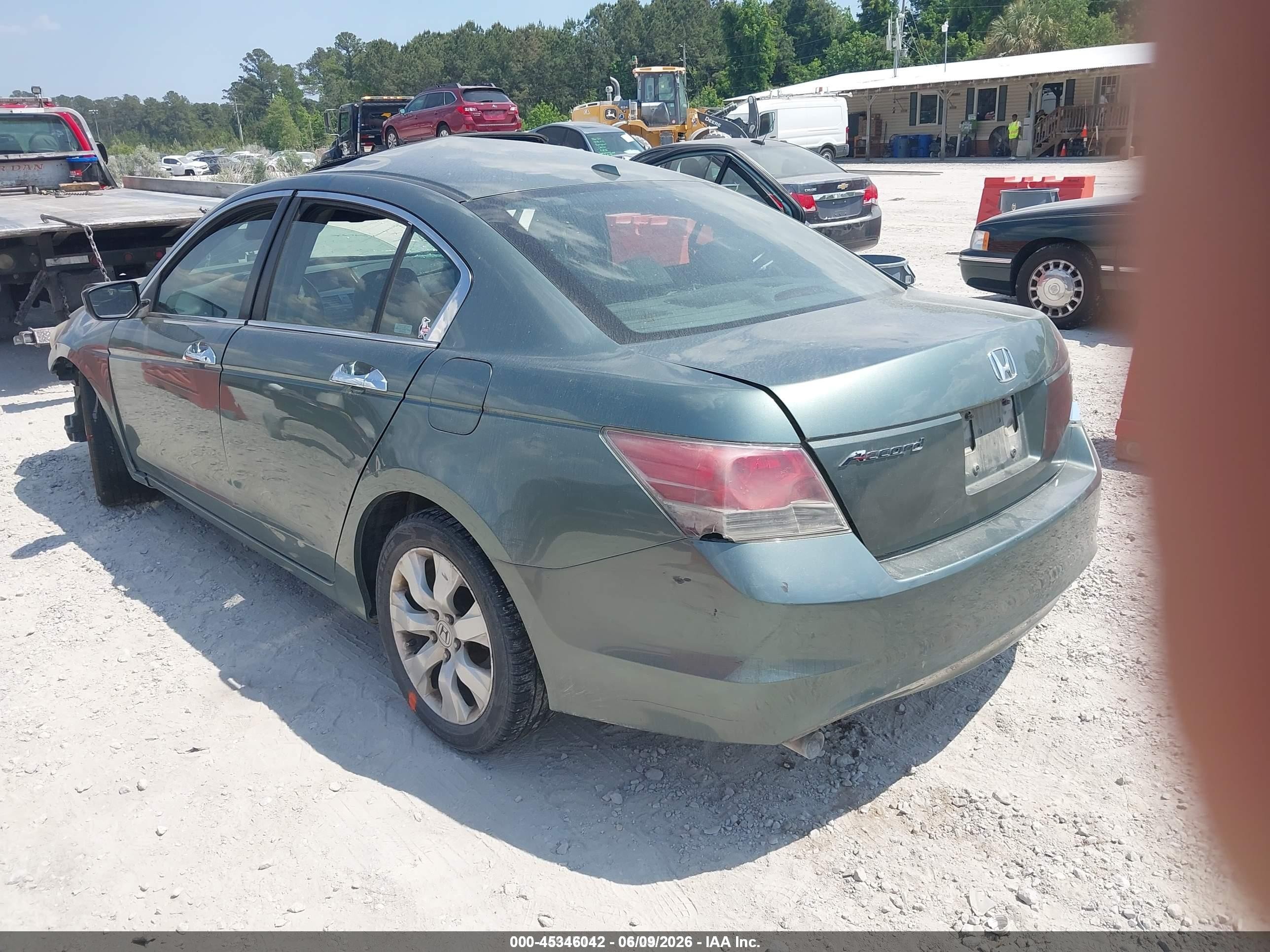 2008 Honda Accord 3.5 Ex-l Green vin: 1HGCP36878A077561