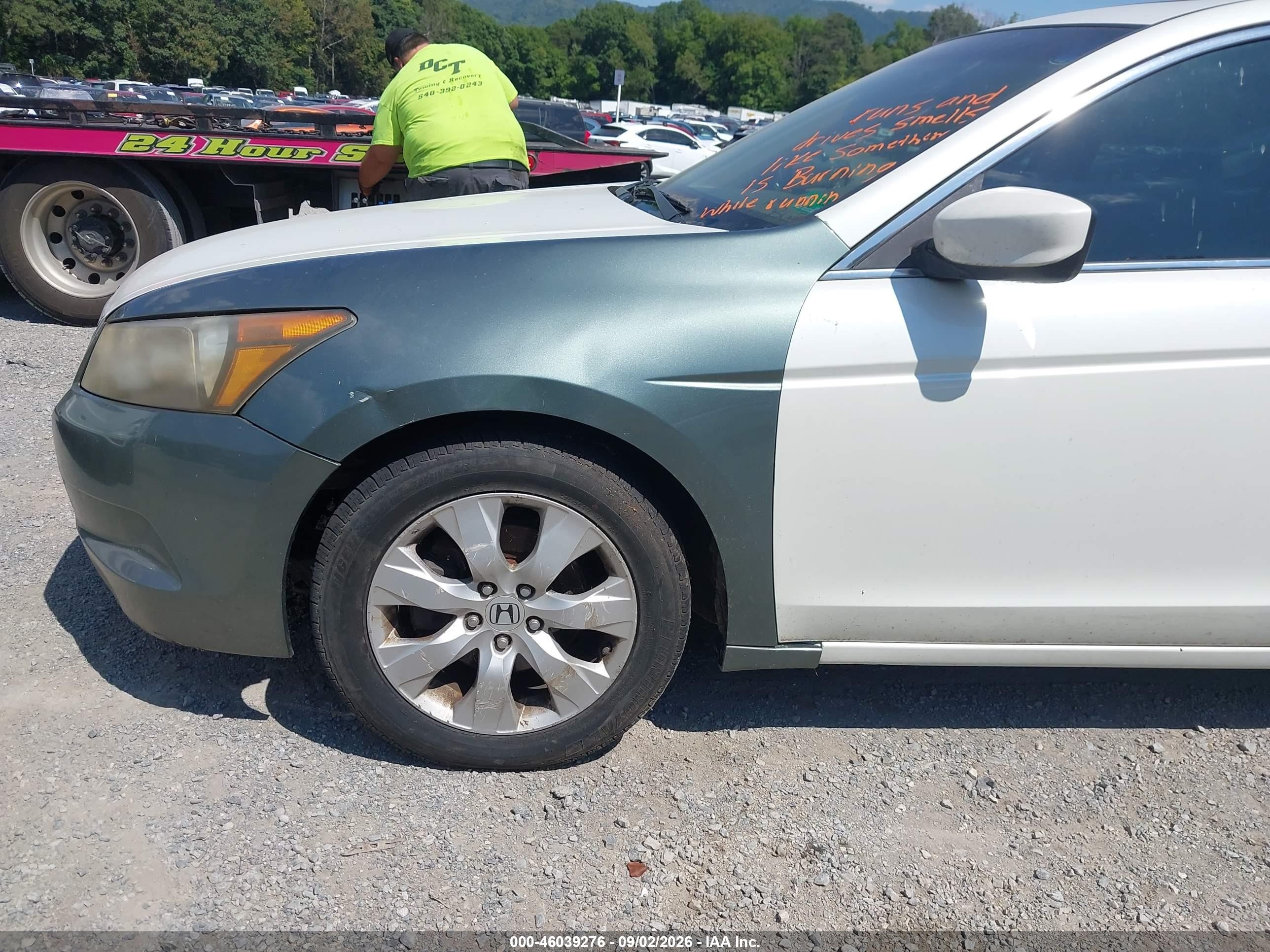 2008 Honda Accord 3.5 Ex-l White vin: 1HGCP36878A083487
