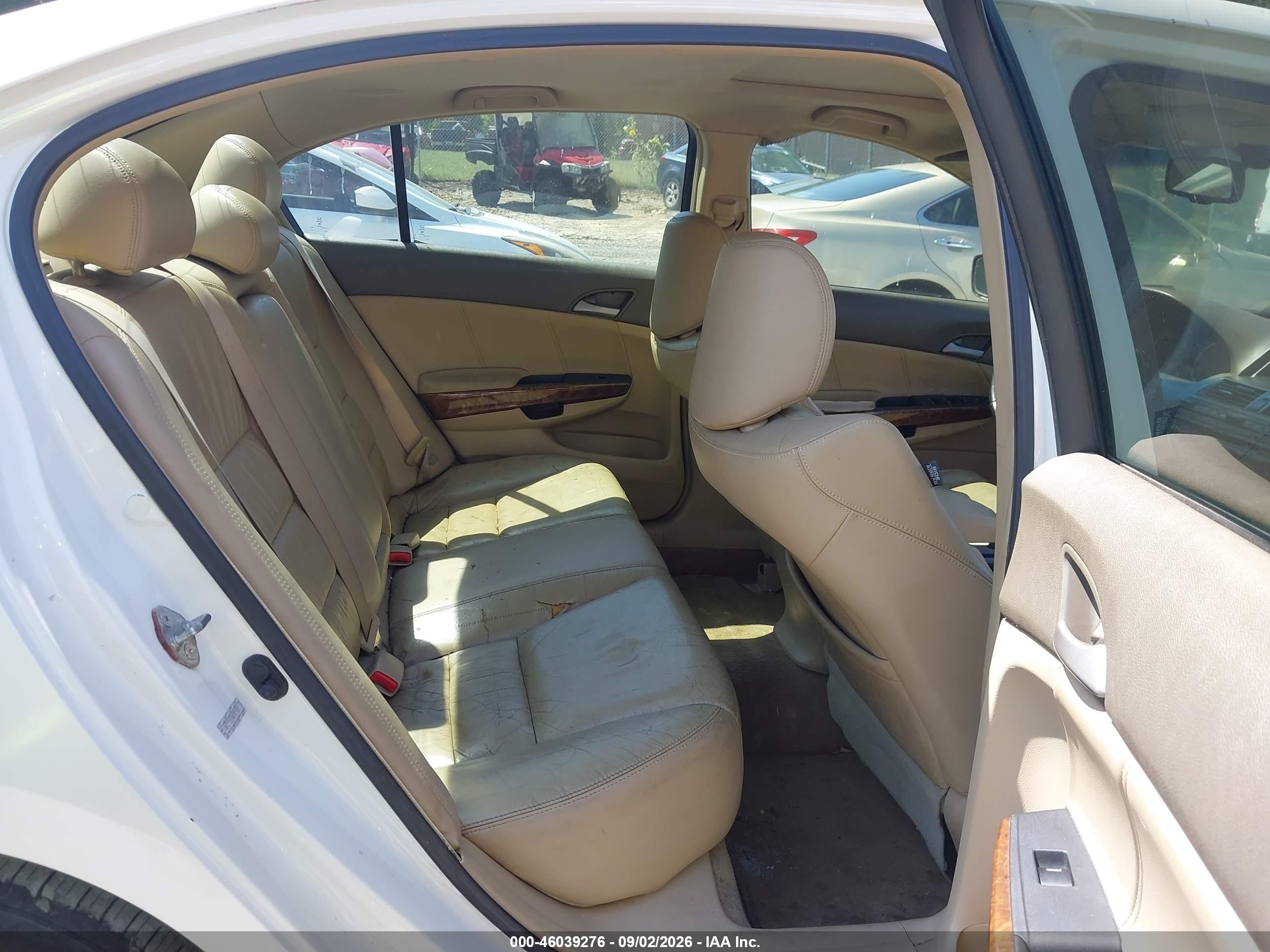 2008 Honda Accord 3.5 Ex-l White vin: 1HGCP36878A083487