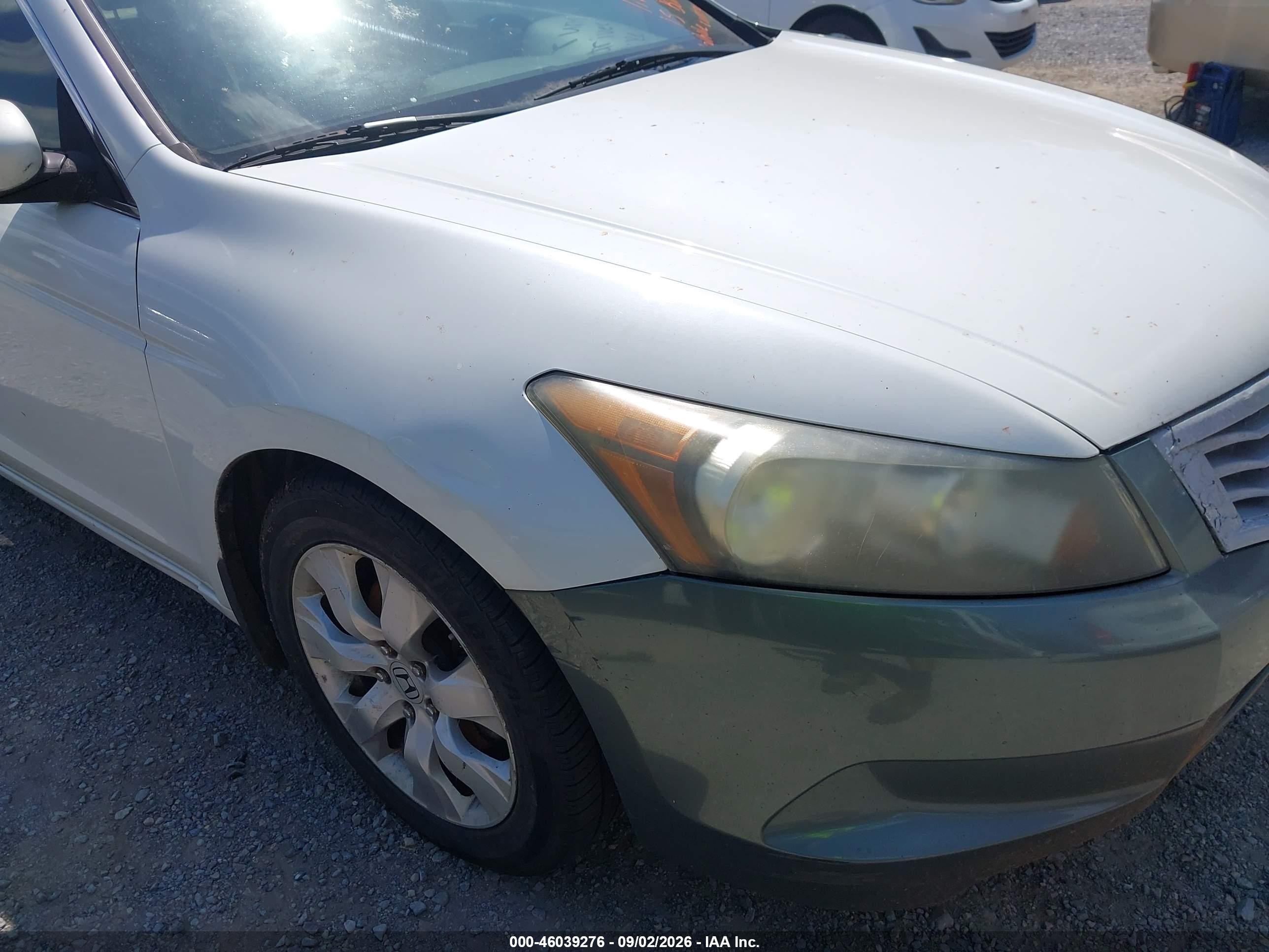 2008 Honda Accord 3.5 Ex-l White vin: 1HGCP36878A083487