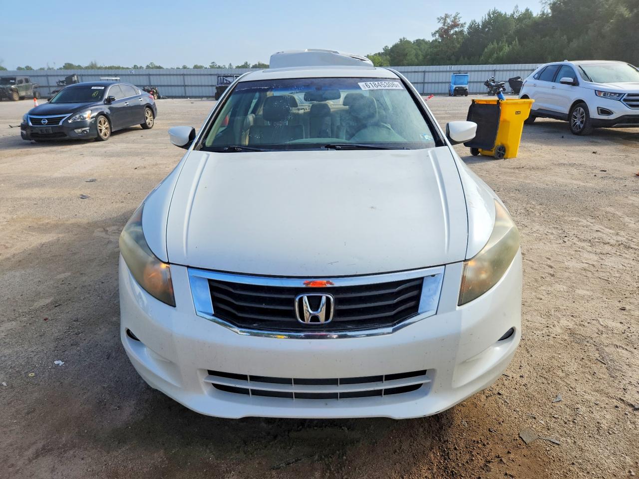 2009 Honda Accord Exl White vin: 1HGCP36879A008306