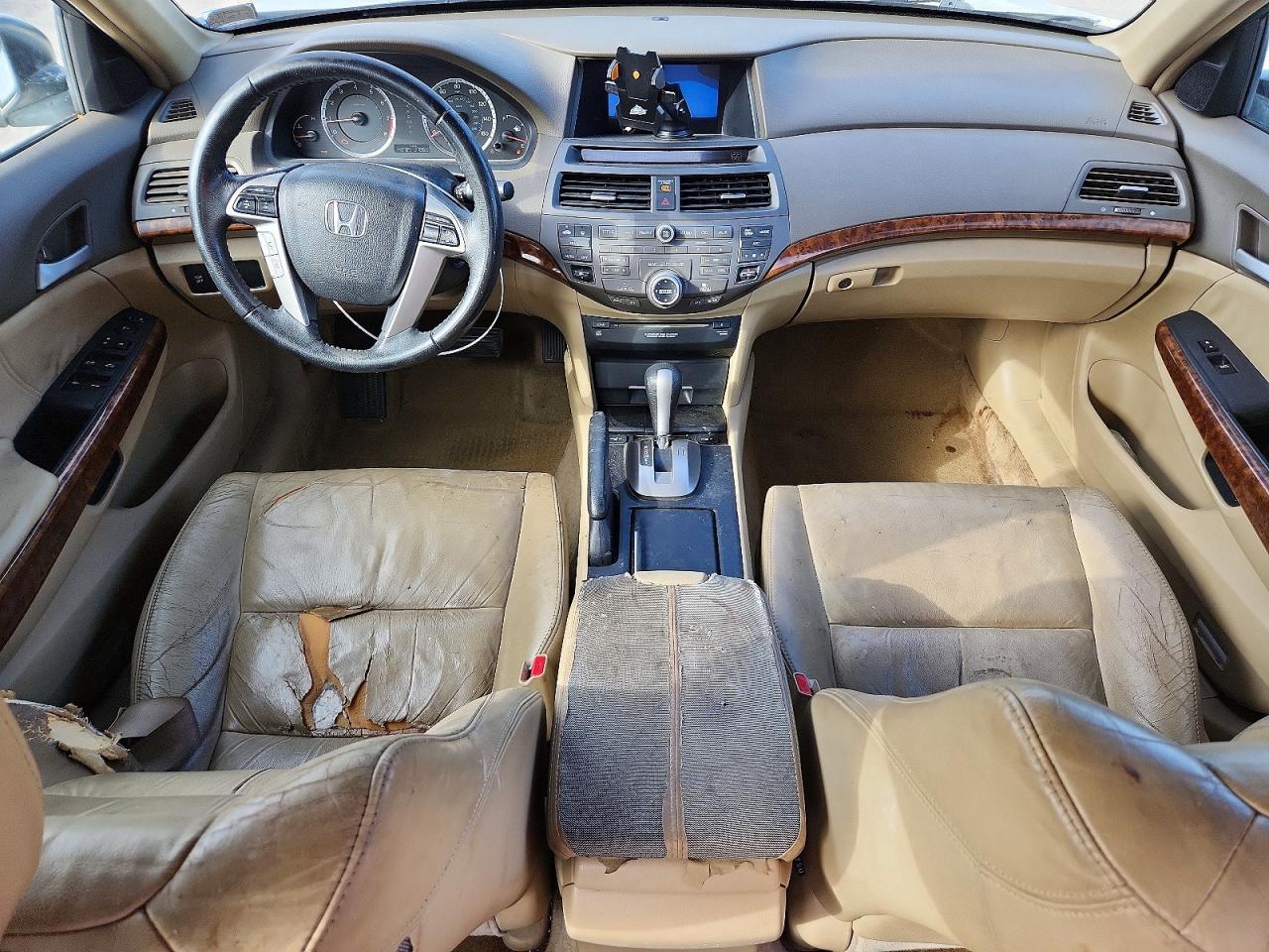 2009 Honda Accord Exl White vin: 1HGCP36879A008306