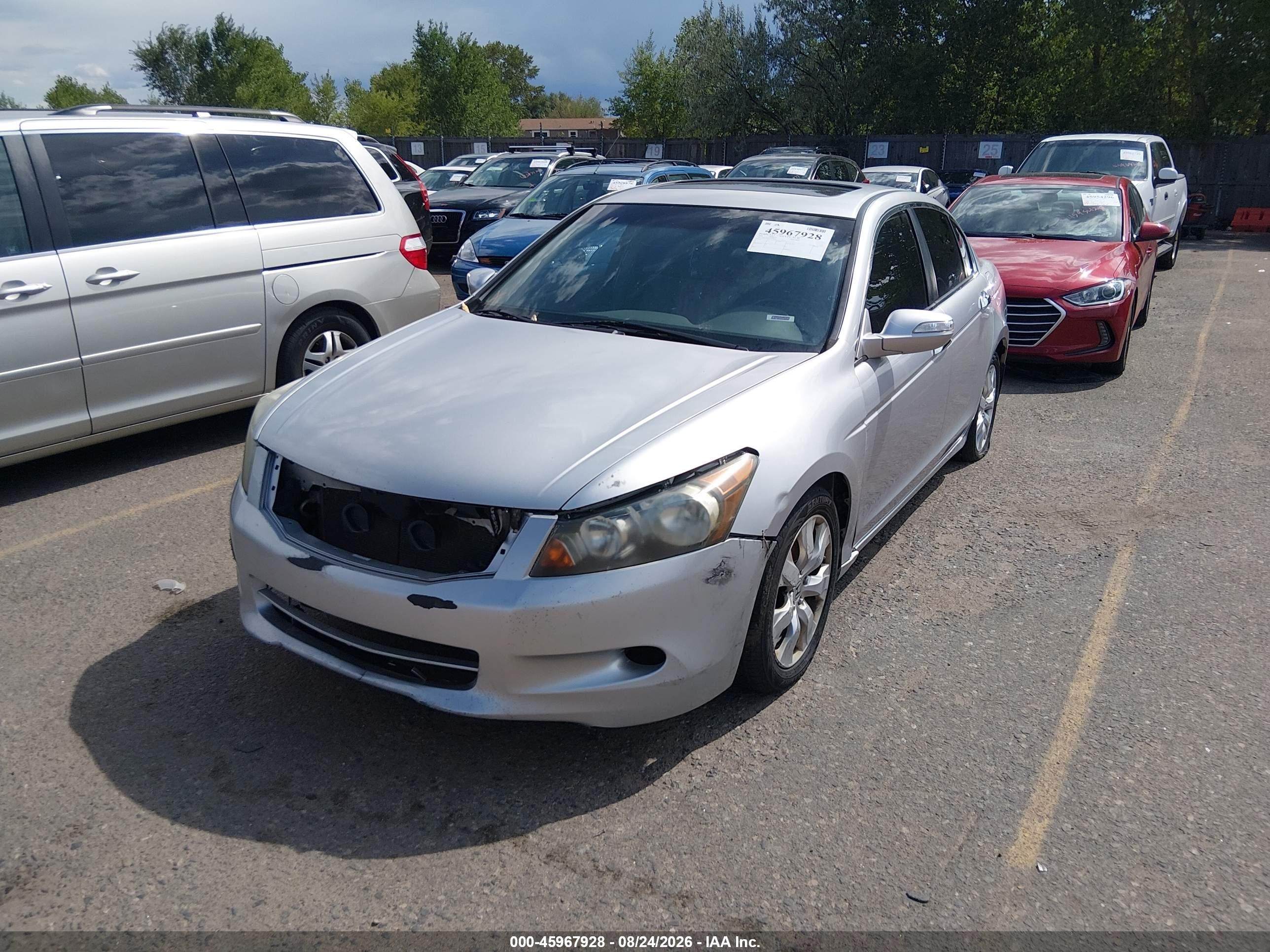 2009 Honda Accord 3.5 Ex-l Серый vin: 1HGCP36879A010119