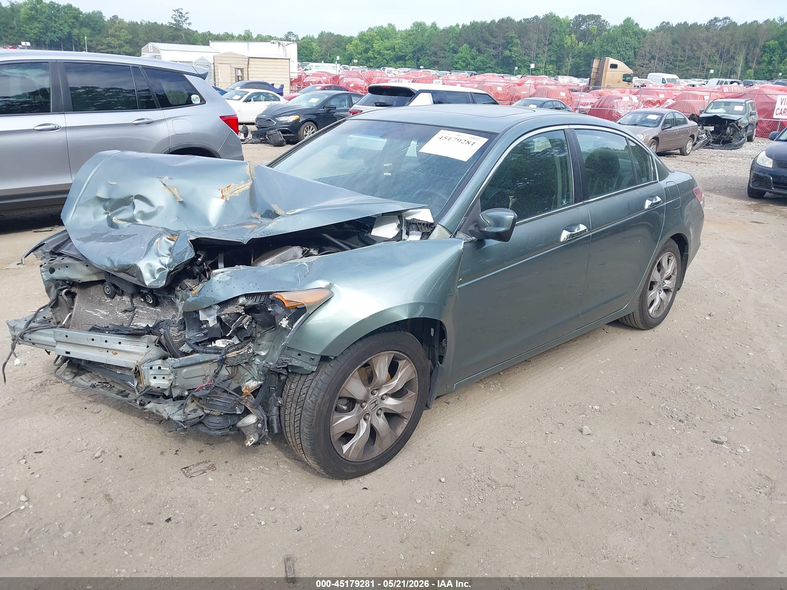 2009 Honda Accord 3.5 Ex-l Green vin: 1HGCP36879A029740