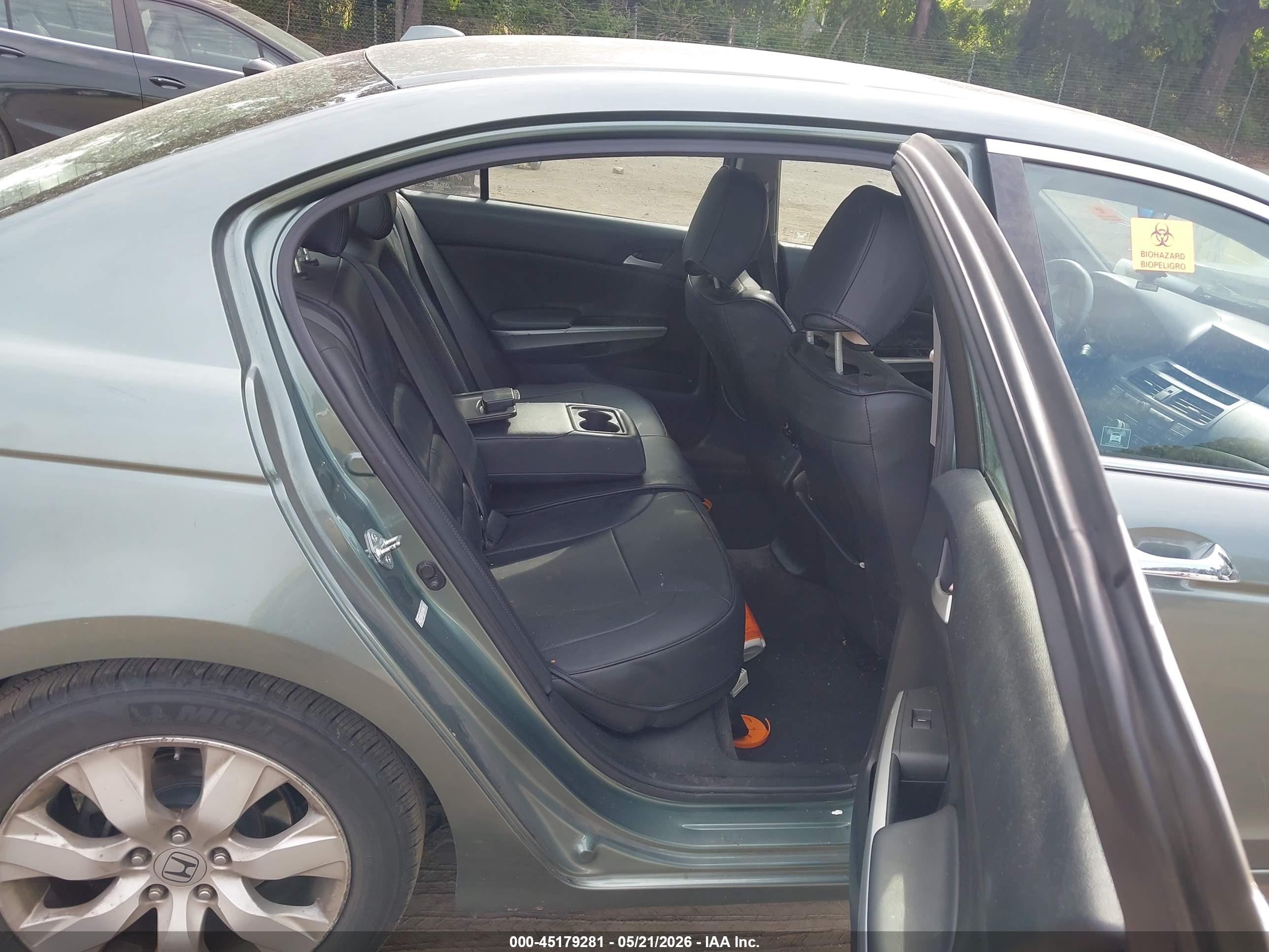 2009 Honda Accord 3.5 Ex-l Green vin: 1HGCP36879A029740