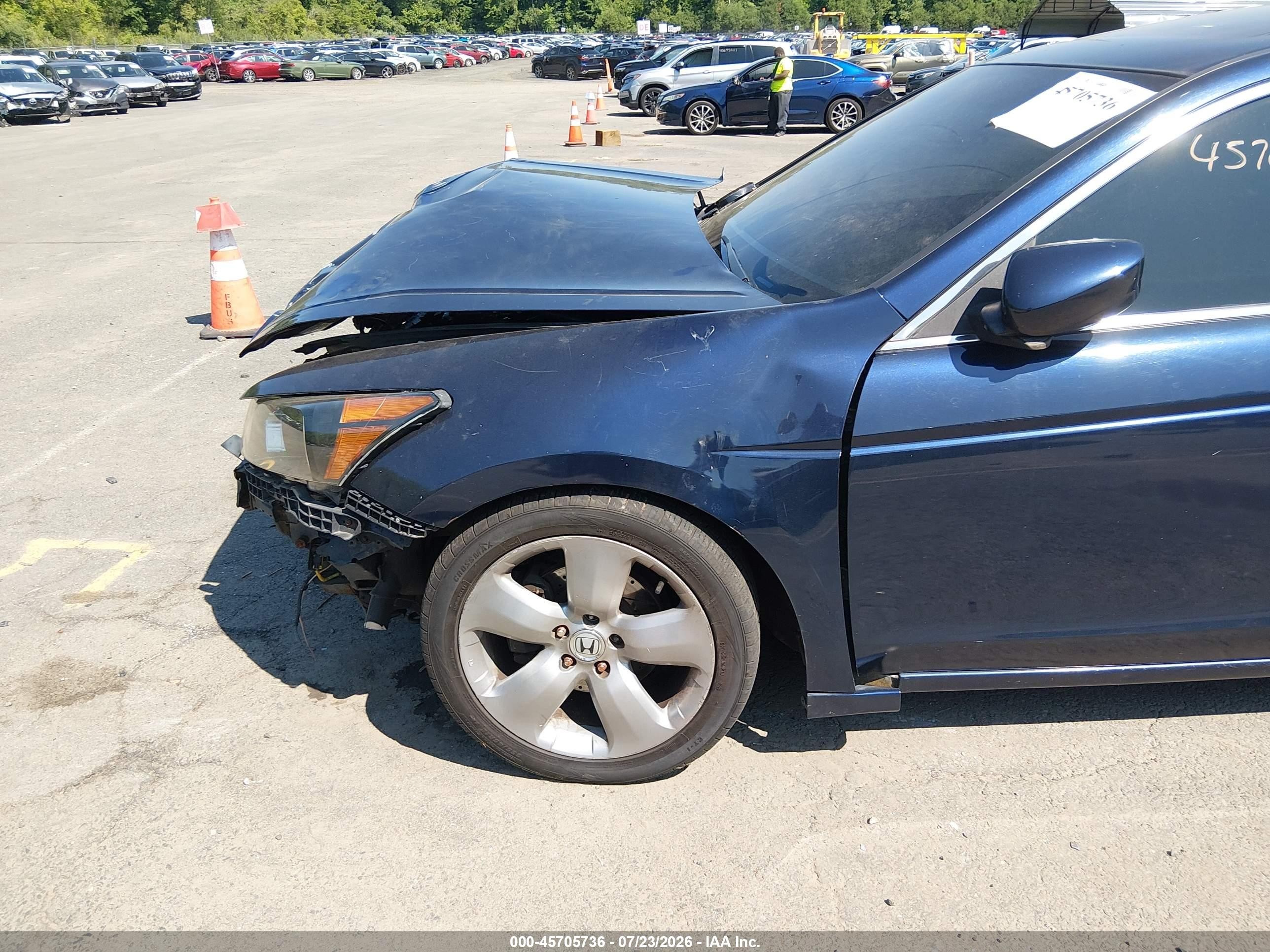 2009 Honda Accord 3.5 Ex-l Blue vin: 1HGCP36879A050913