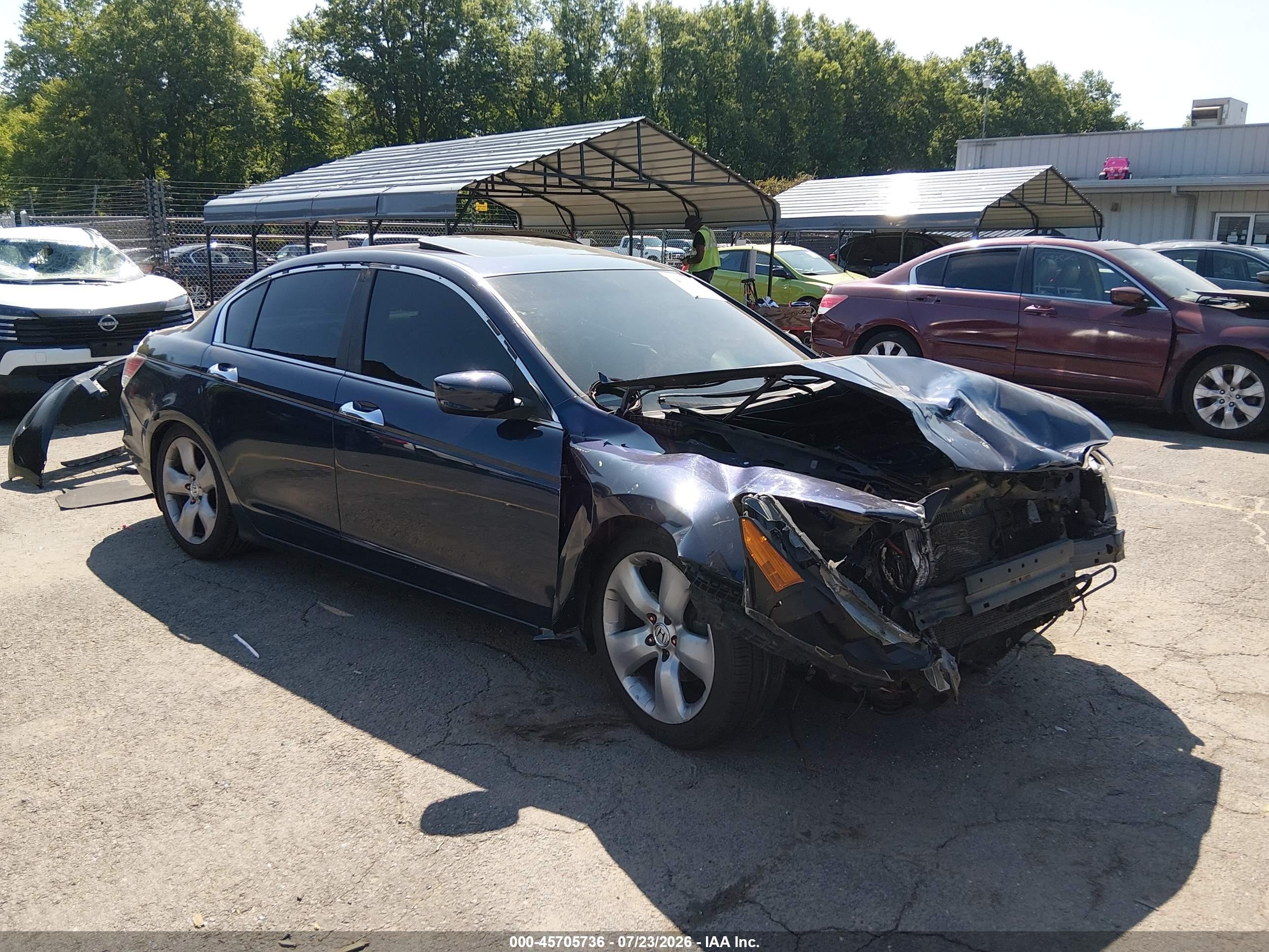 2009 Honda Accord 3.5 Ex-l Blue vin: 1HGCP36879A050913