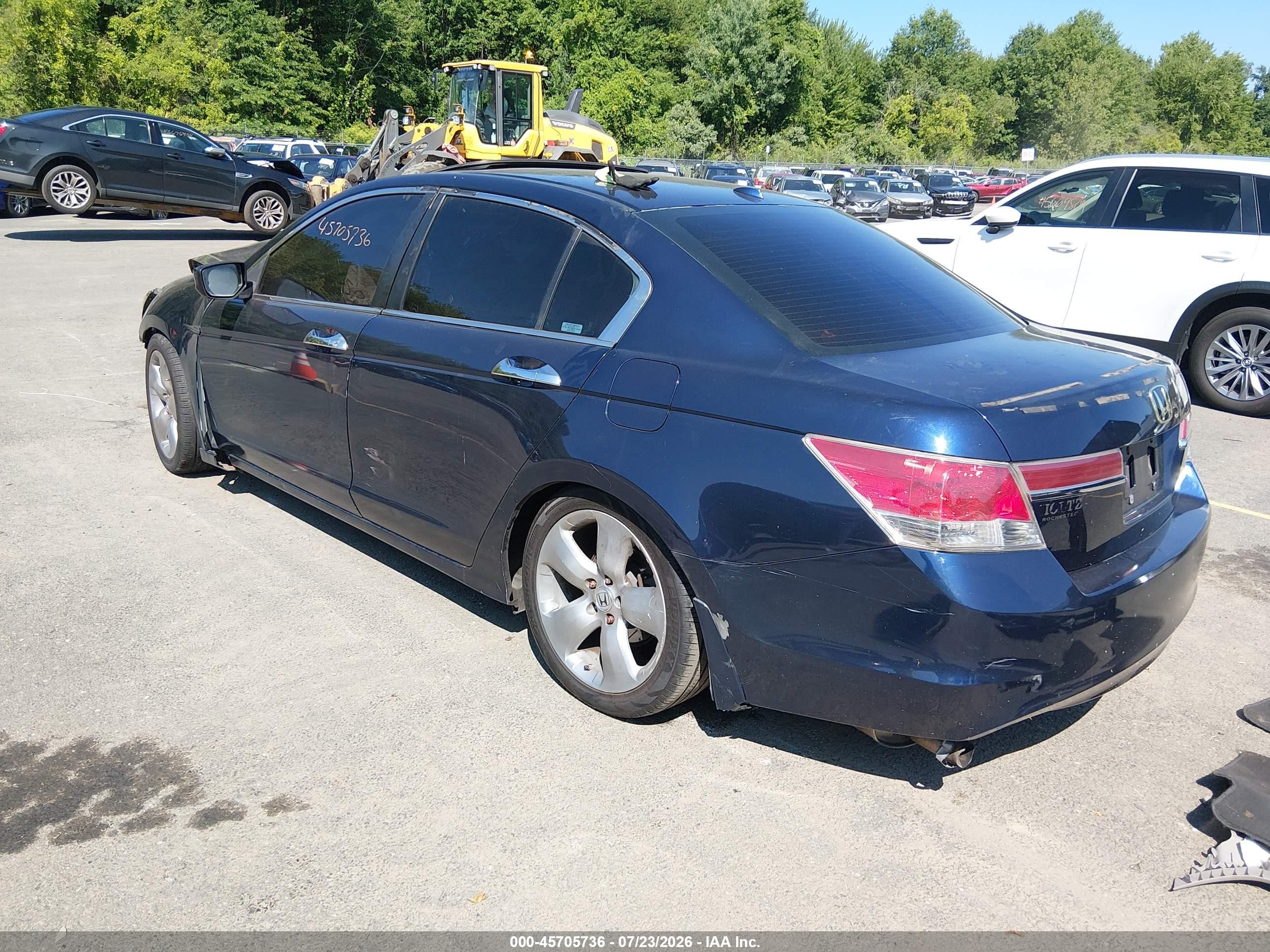 2009 Honda Accord 3.5 Ex-l Blue vin: 1HGCP36879A050913