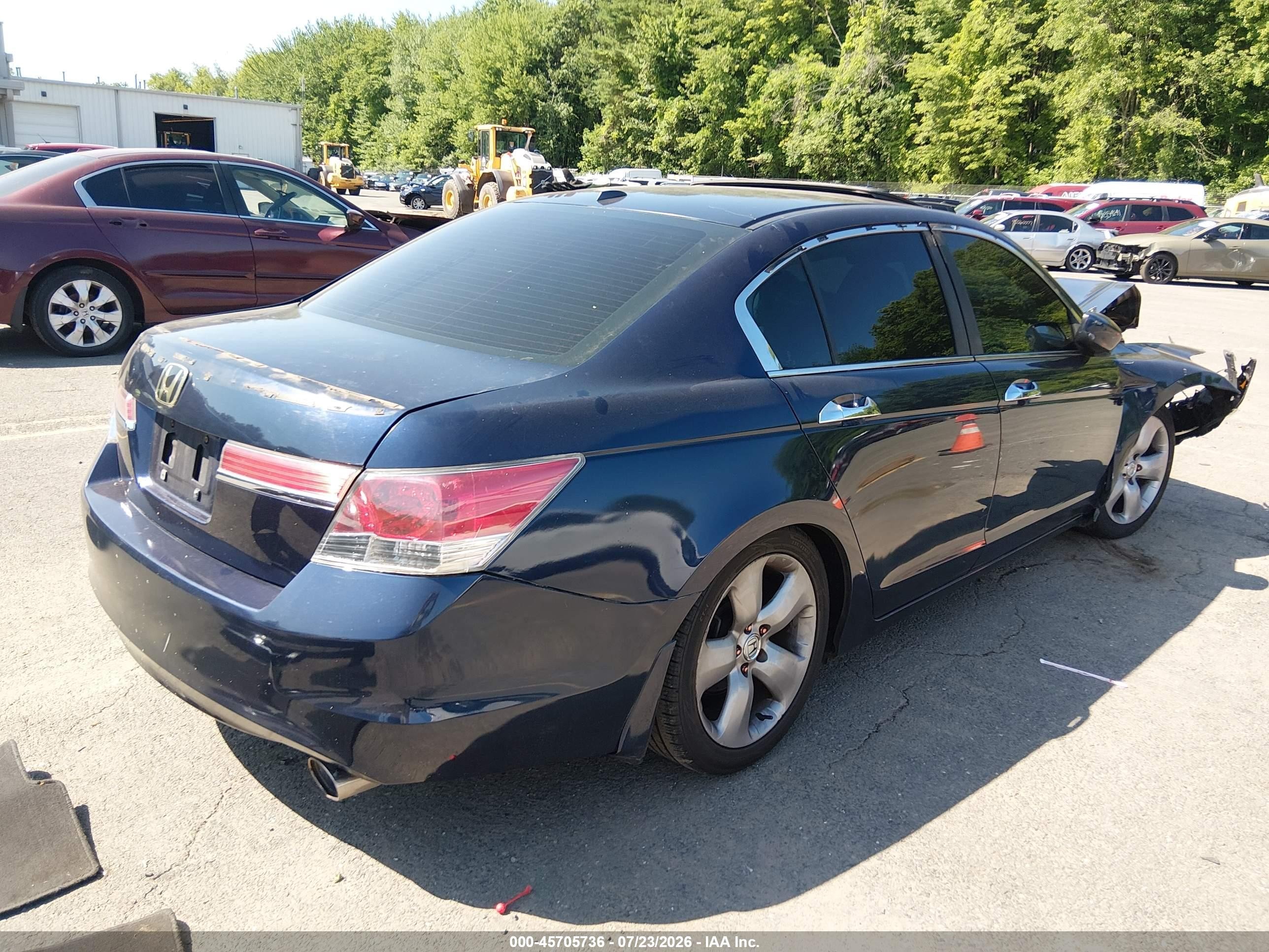 2009 Honda Accord 3.5 Ex-l Blue vin: 1HGCP36879A050913