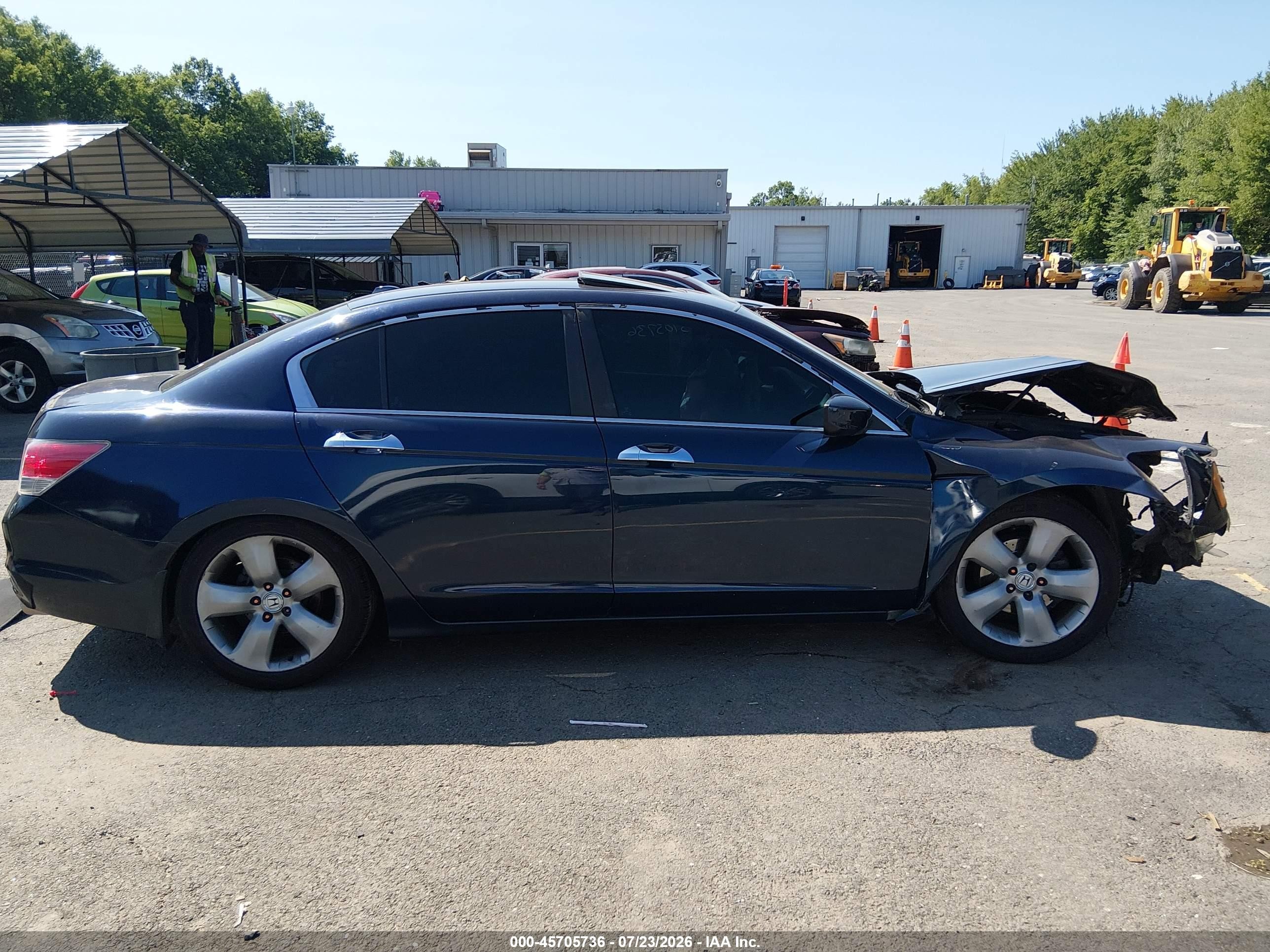 2009 Honda Accord 3.5 Ex-l Blue vin: 1HGCP36879A050913