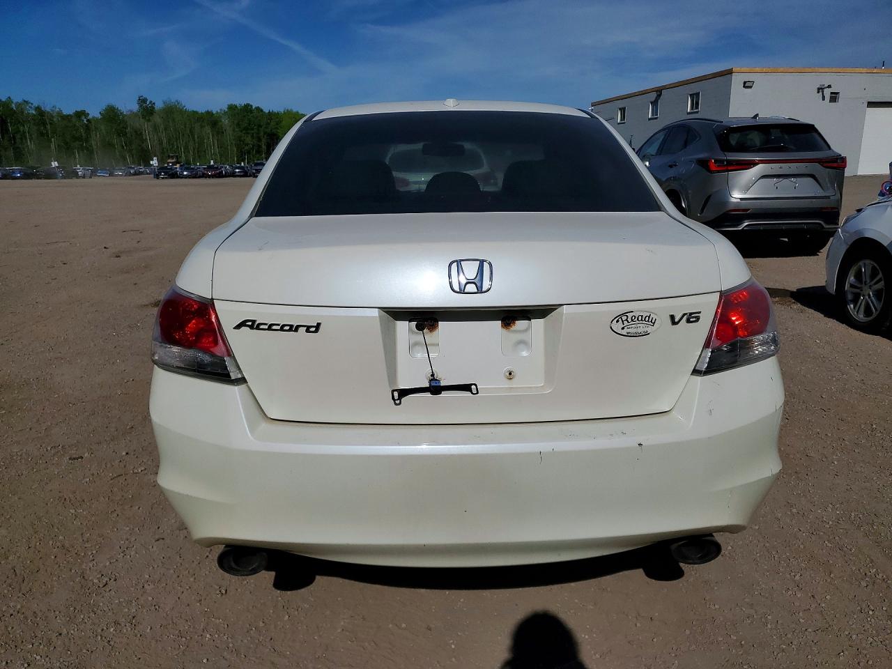2009 Honda Accord Exl White vin: 1HGCP36879A802318