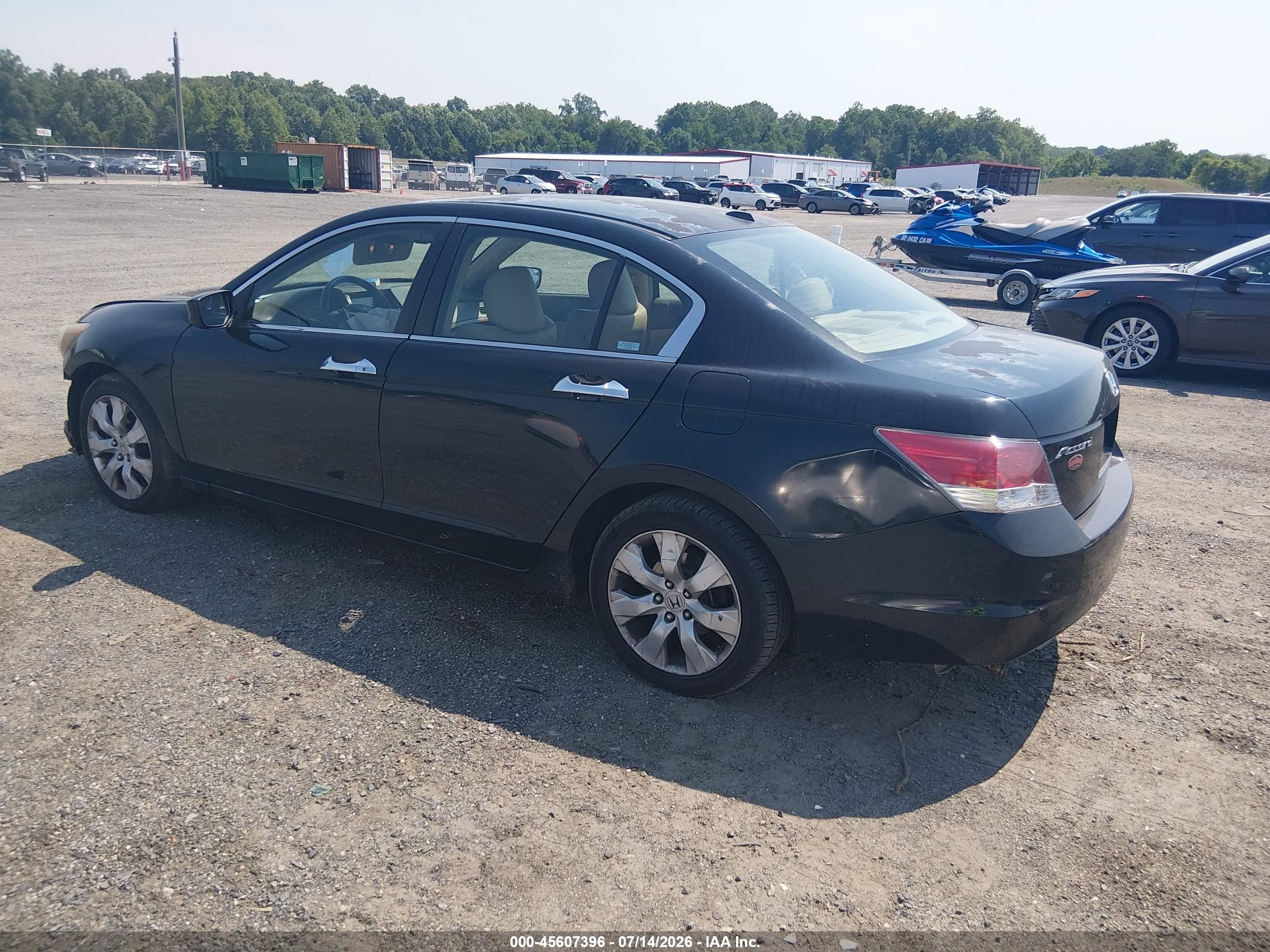 2008 Honda Accord 3.5 Ex-l Black vin: 1HGCP36888A004540