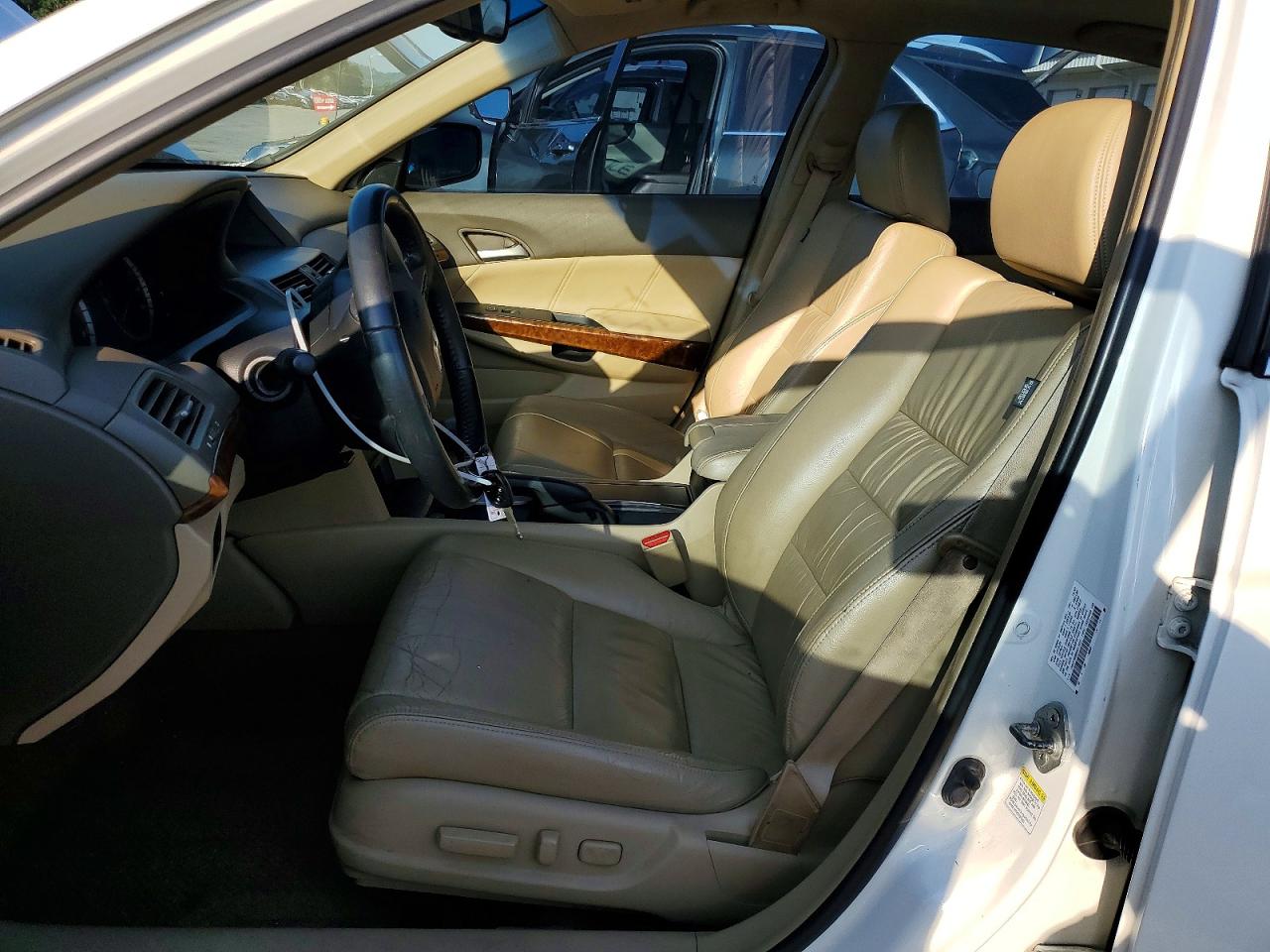 2008 Honda Accord Exl White vin: 1HGCP36888A013321