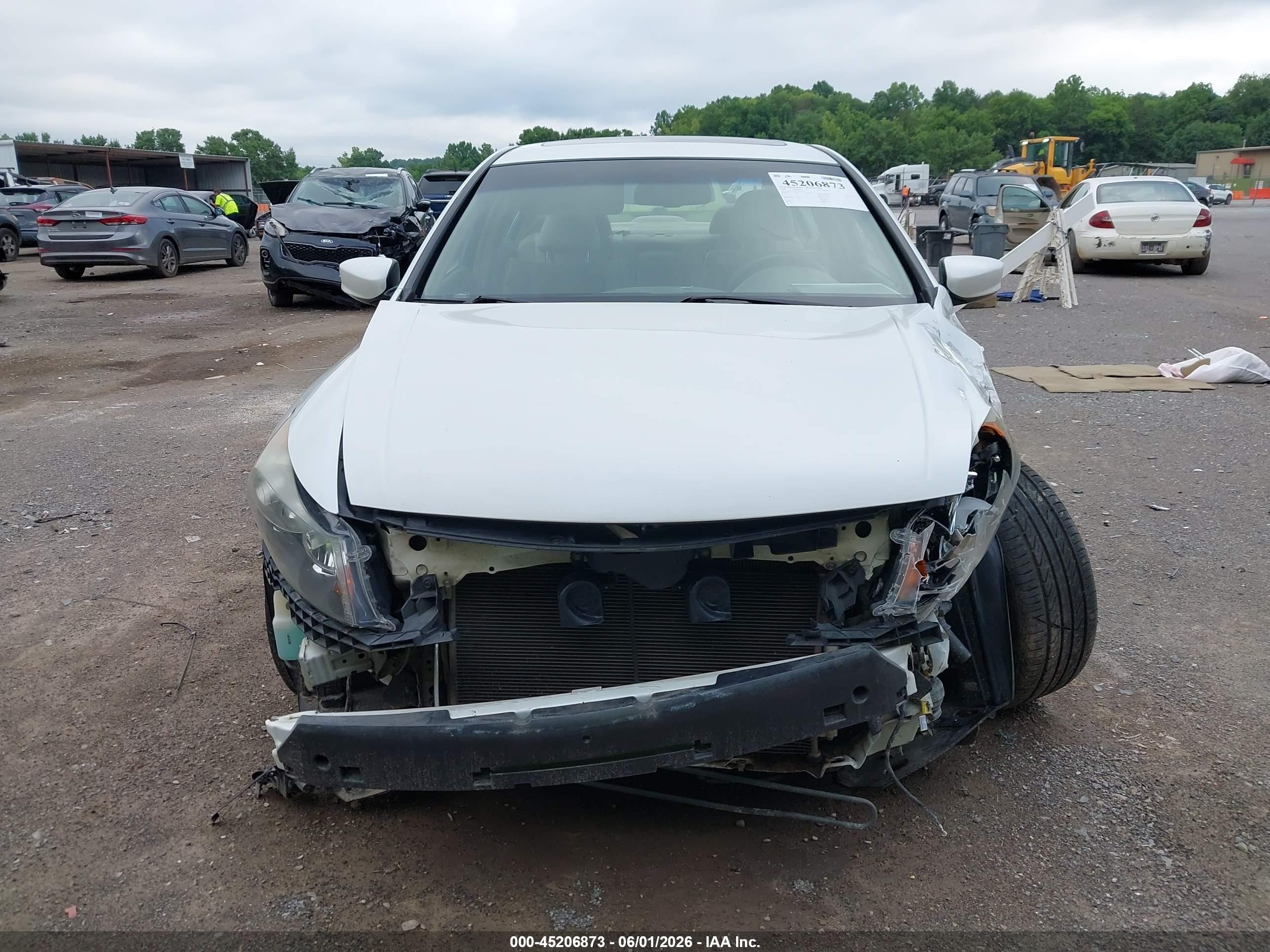 2008 Honda Accord 3.5 Ex-l White vin: 1HGCP36888A022228