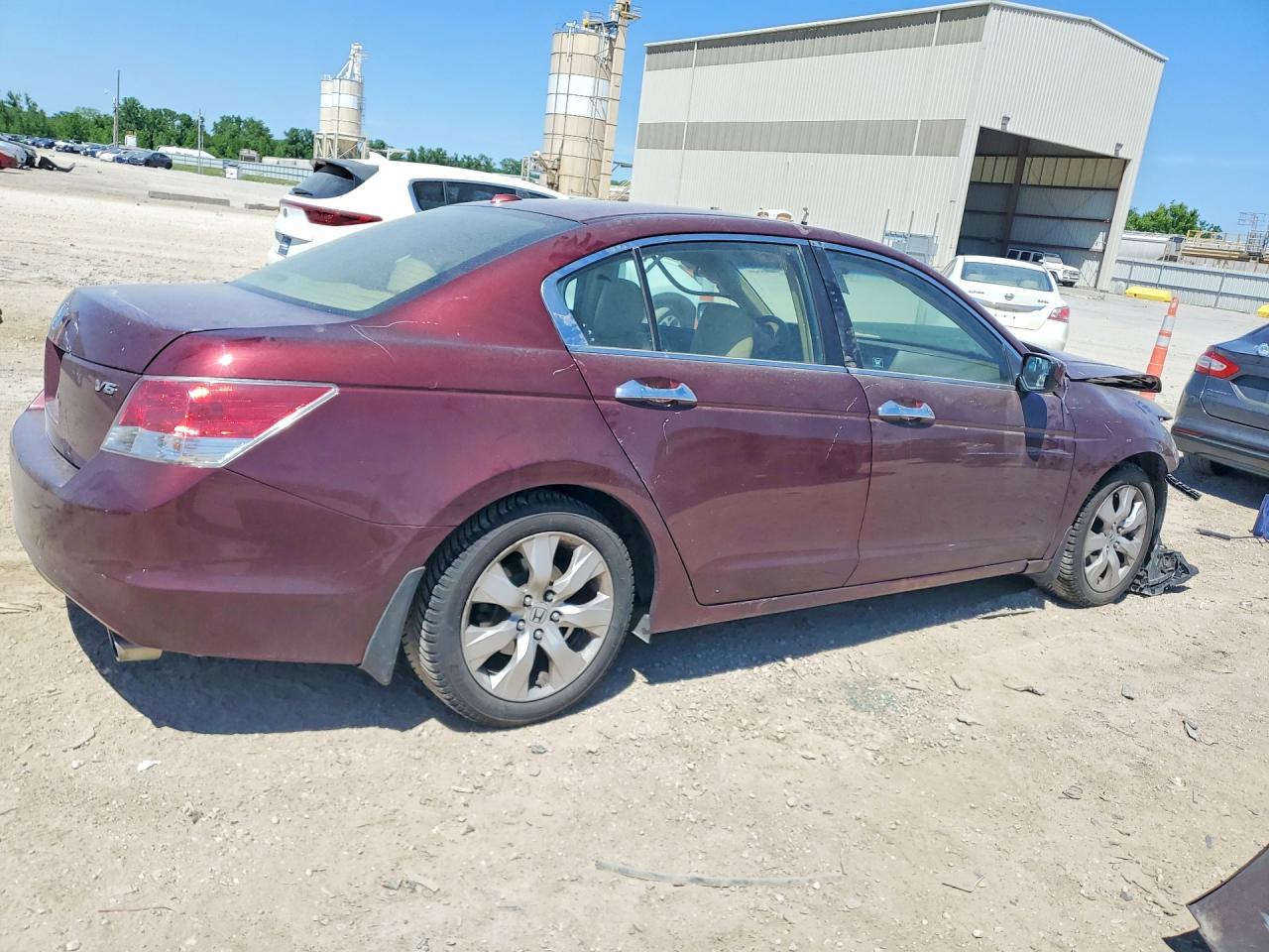 2008 Honda Accord Exl Бордовый vin: 1HGCP36888A030975