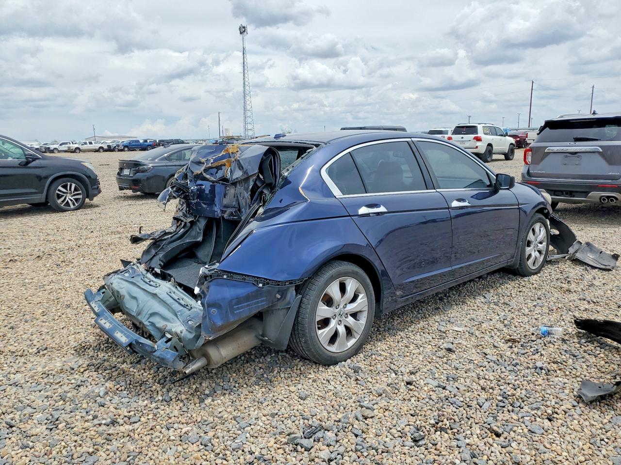 2008 Honda Accord Exl Blue vin: 1HGCP36888A052653