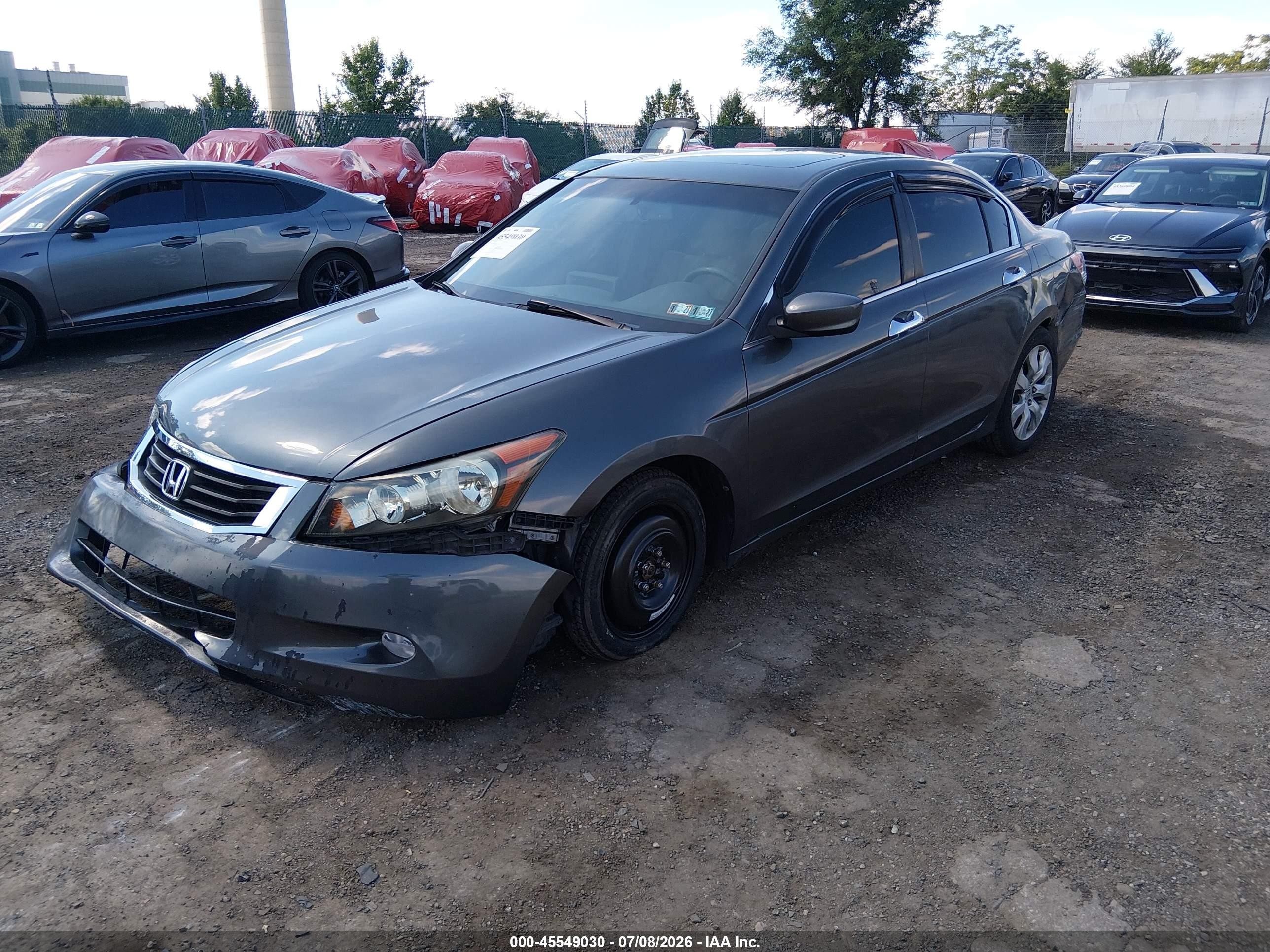 2008 Honda Accord 3.5 Ex-l Серый vin: 1HGCP36888A060428