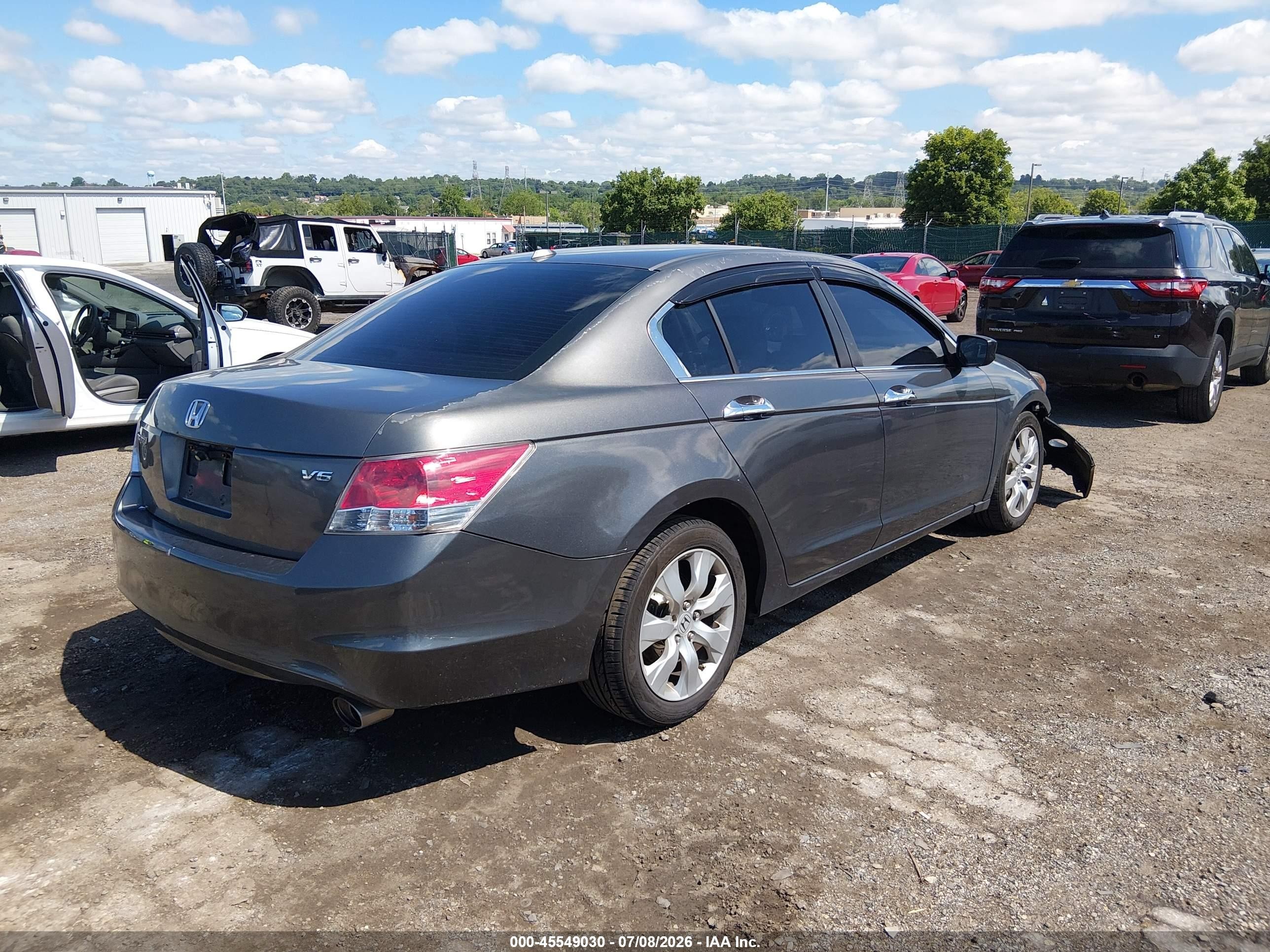 2008 Honda Accord 3.5 Ex-l Серый vin: 1HGCP36888A060428