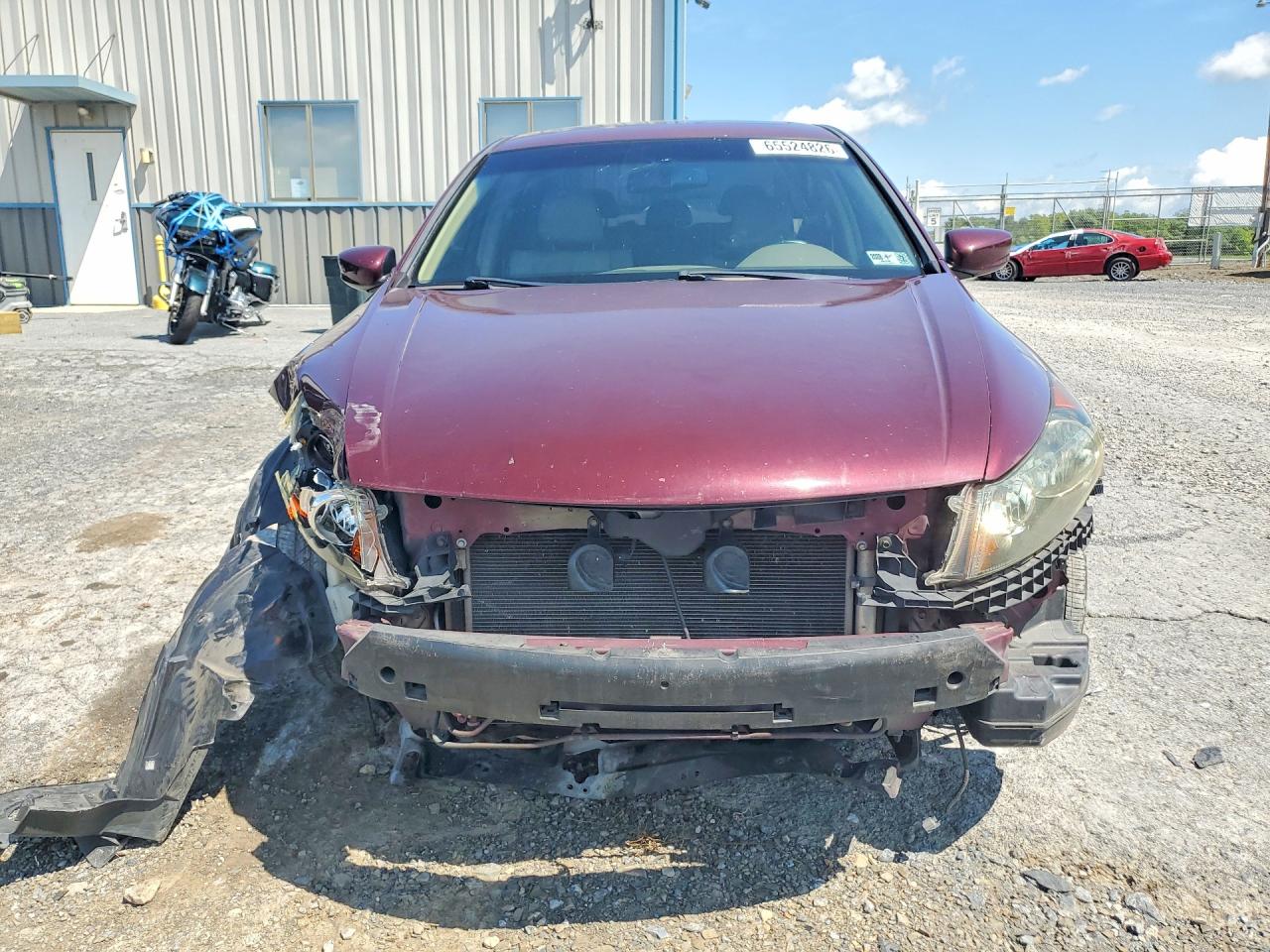2008 Honda Accord Exl Maroon vin: 1HGCP36888A074586