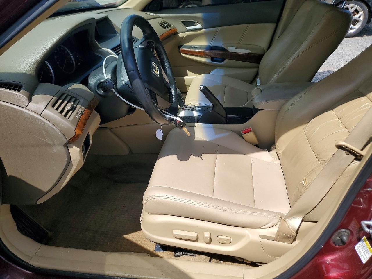 2008 Honda Accord Exl Maroon vin: 1HGCP36888A074586