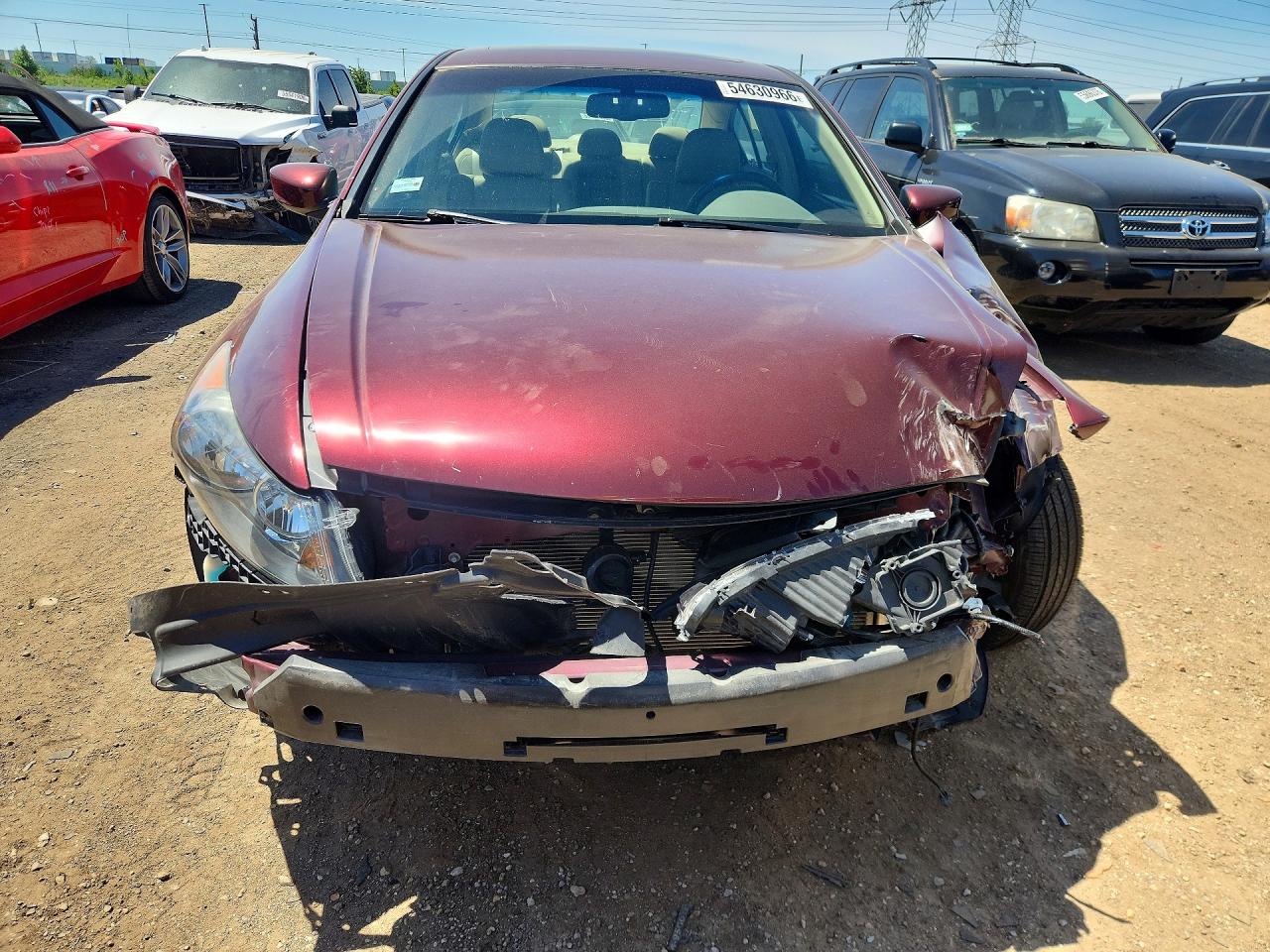 2008 Honda Accord Exl Burgundy vin: 1HGCP36888A084227