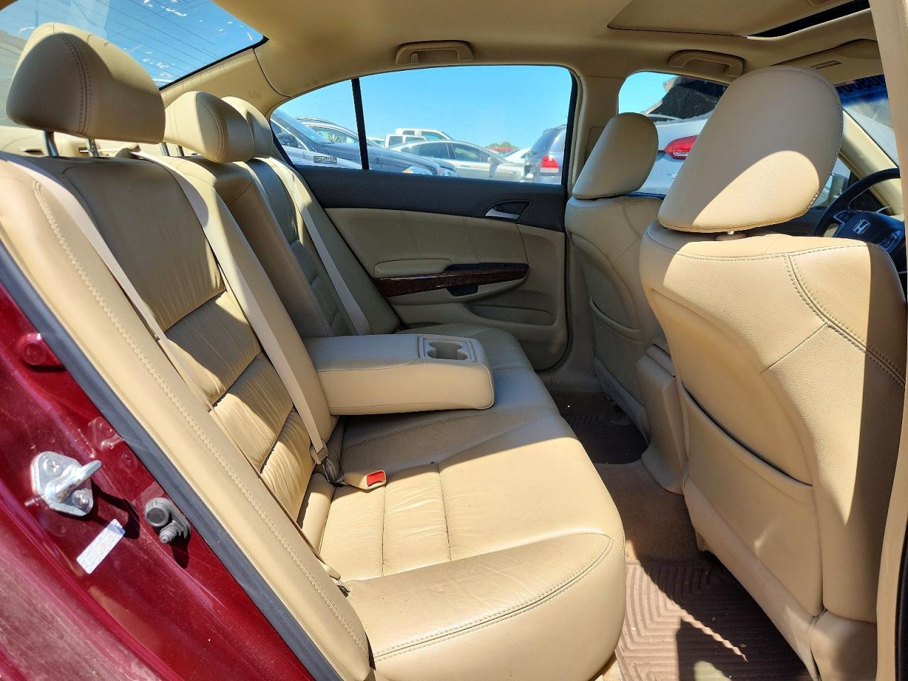 2008 Honda Accord Exl Burgundy vin: 1HGCP36888A084227