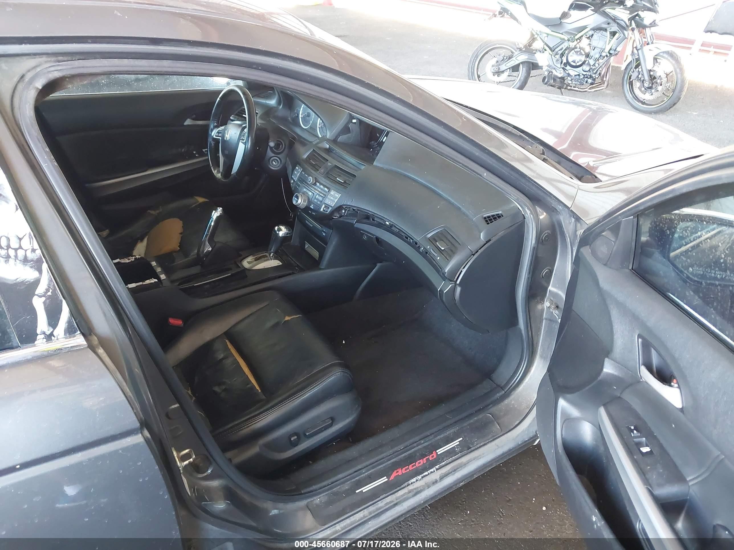 2009 Honda Accord 3.5 Ex-l Gray vin: 1HGCP36889A001185
