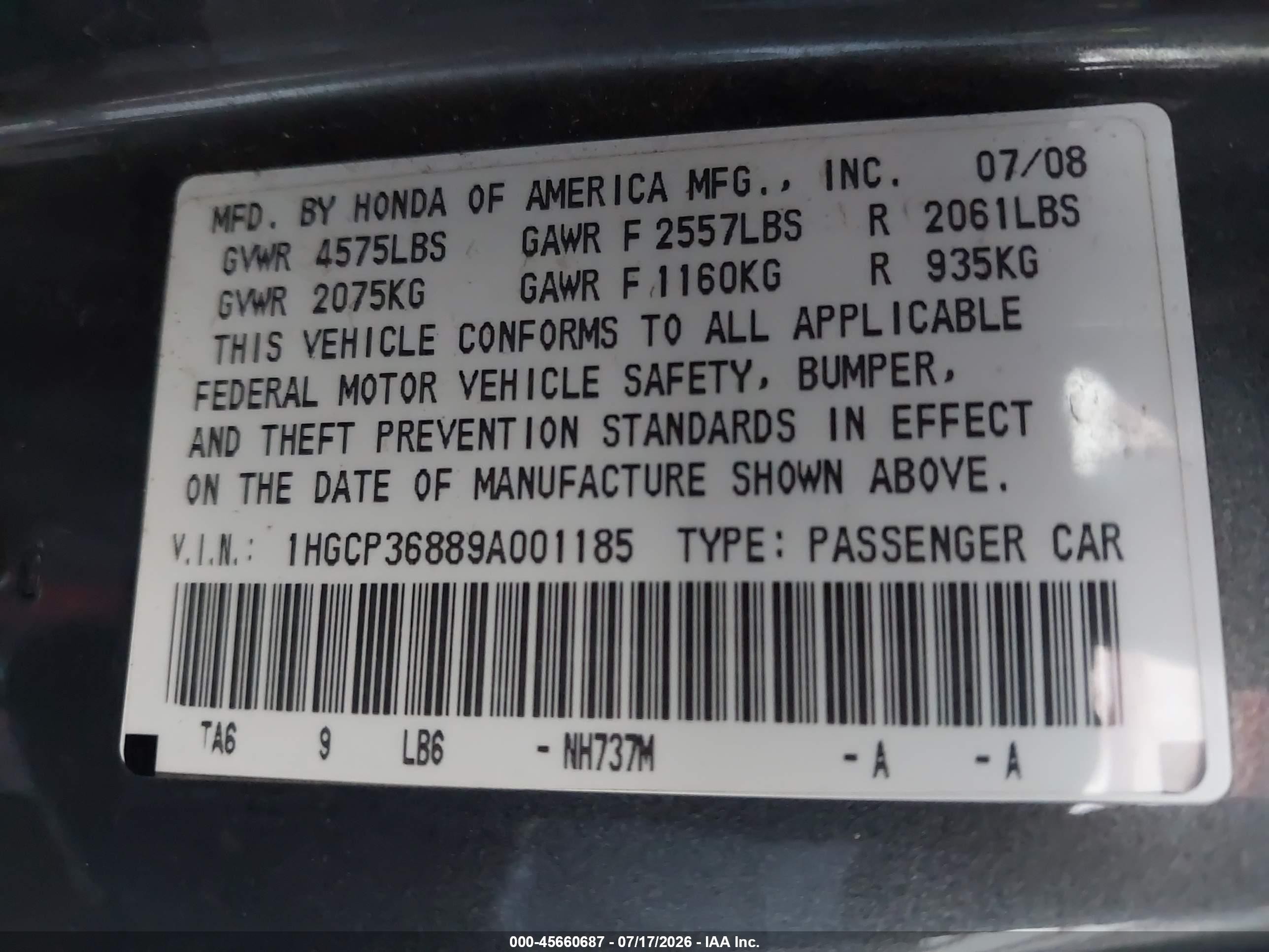 2009 Honda Accord 3.5 Ex-l Gray vin: 1HGCP36889A001185