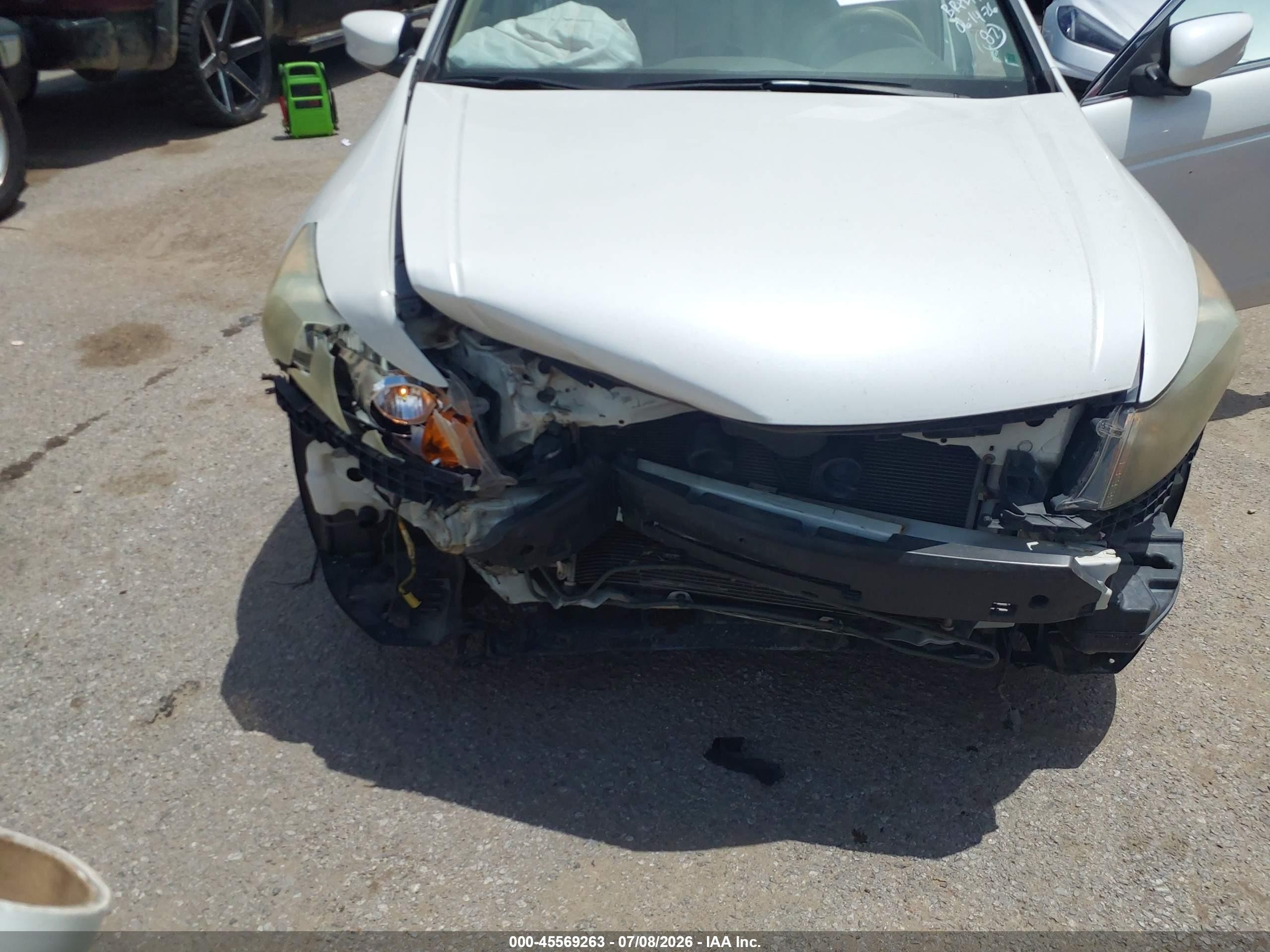 2009 Honda Accord 3.5 Ex-l White vin: 1HGCP36889A002563