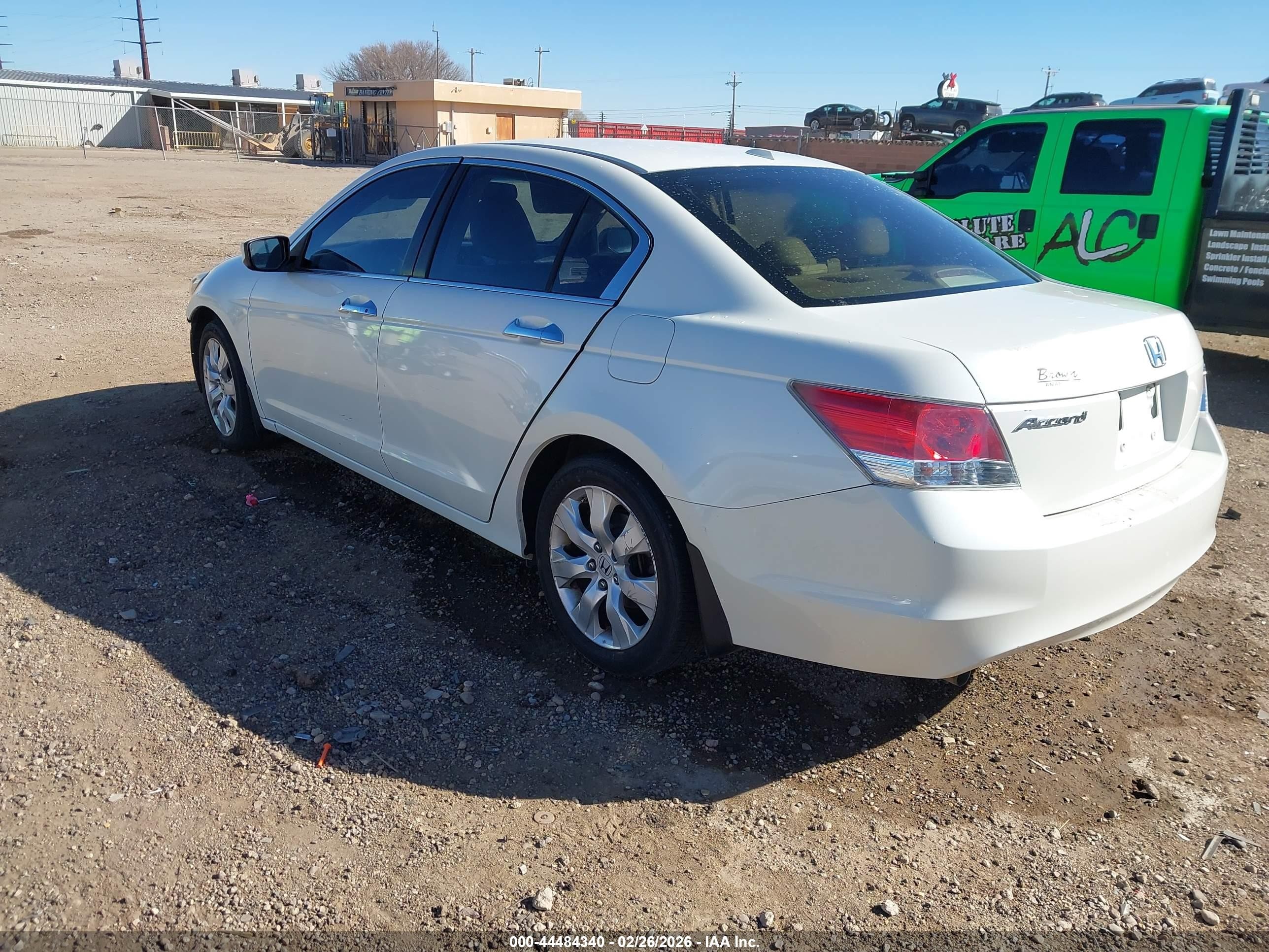 2009 Honda Accord 3.5 Ex-l White vin: 1HGCP36889A004524