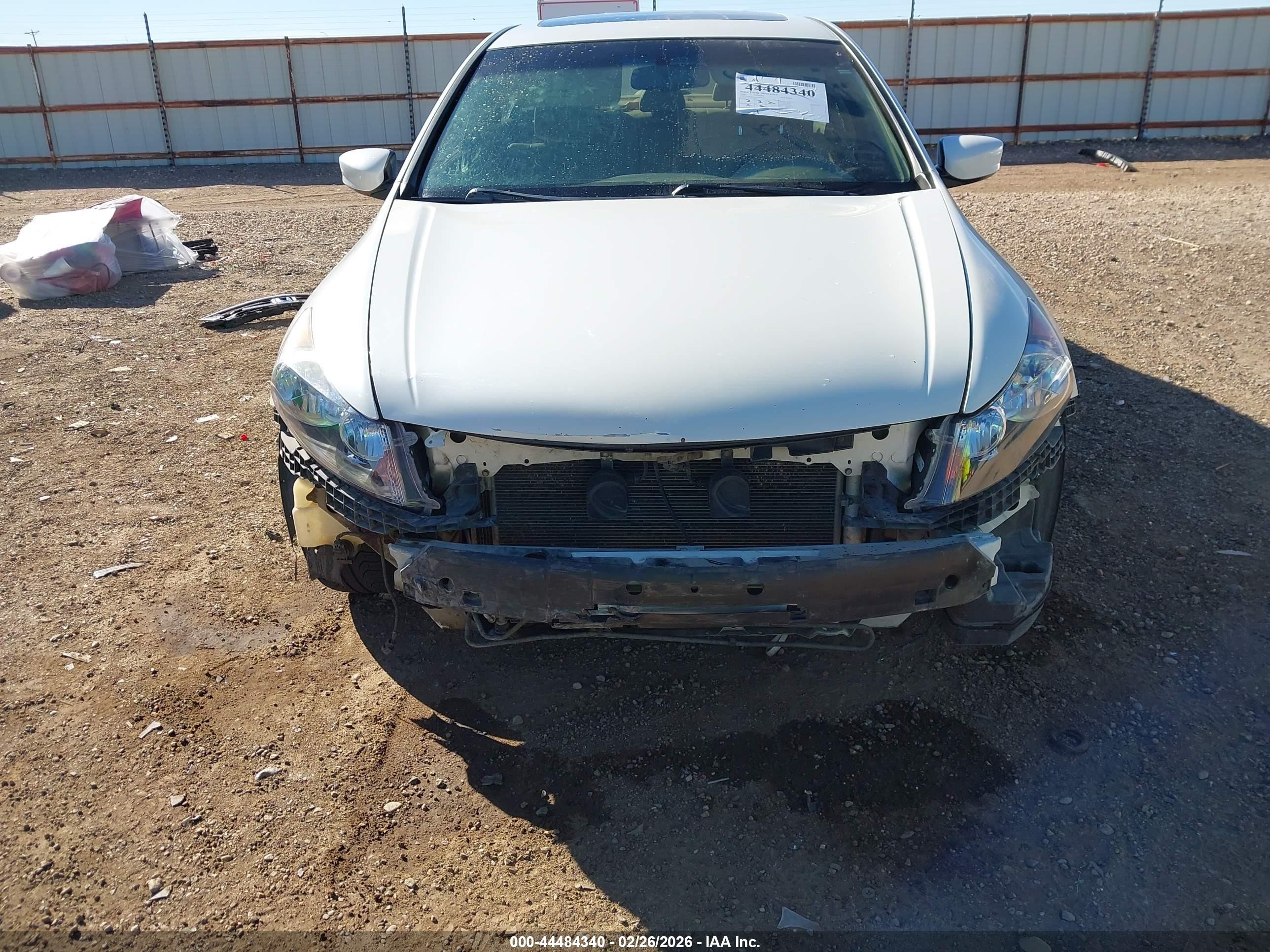 2009 Honda Accord 3.5 Ex-l White vin: 1HGCP36889A004524