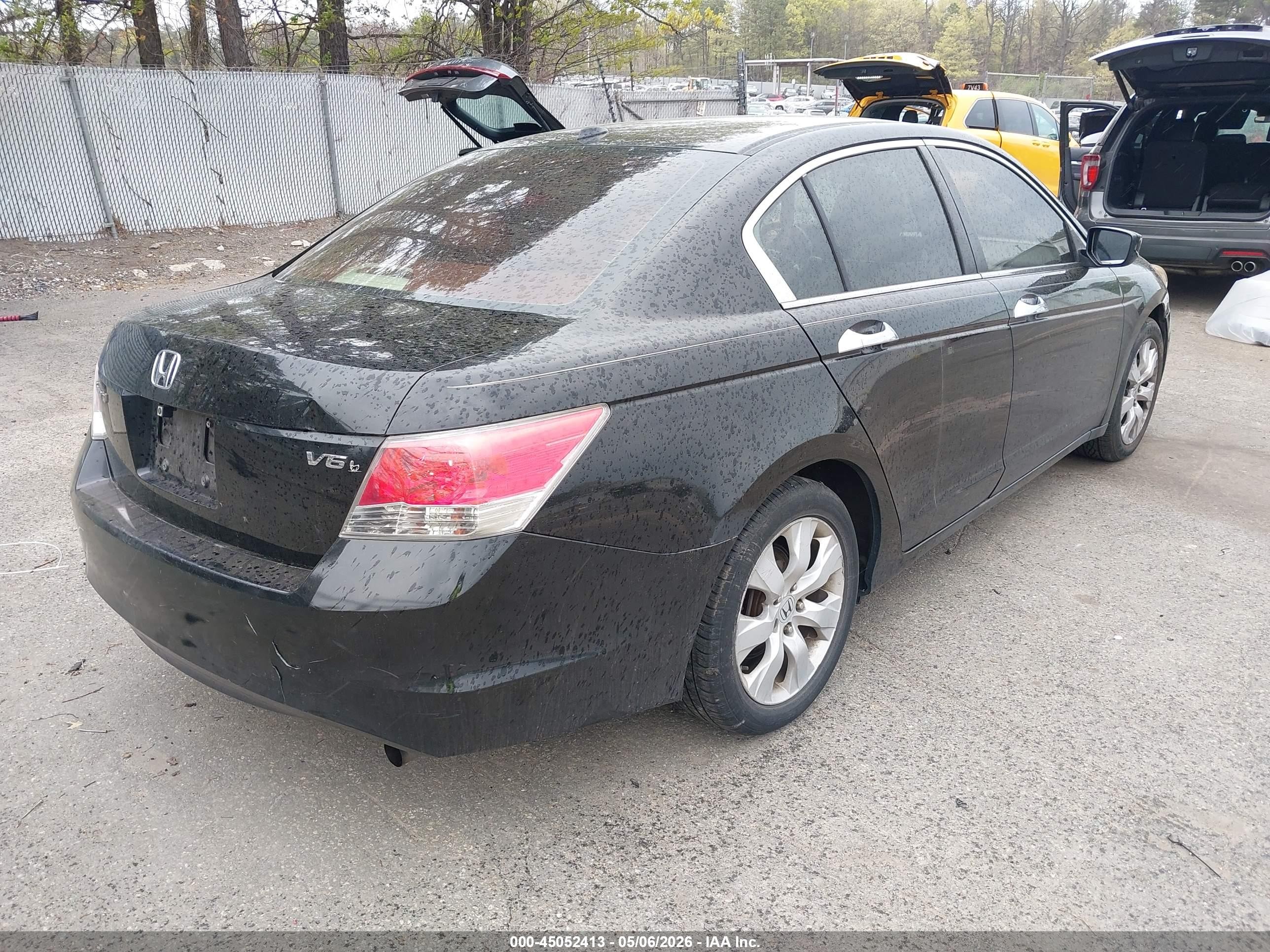 2009 Honda Accord 3.5 Ex-l Black vin: 1HGCP36889A004801