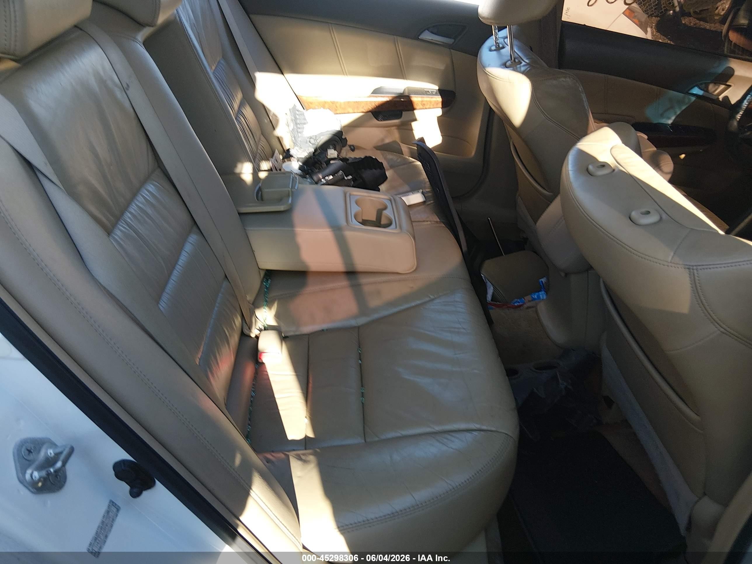 2009 Honda Accord 3.5 Ex-l White vin: 1HGCP36889A024577
