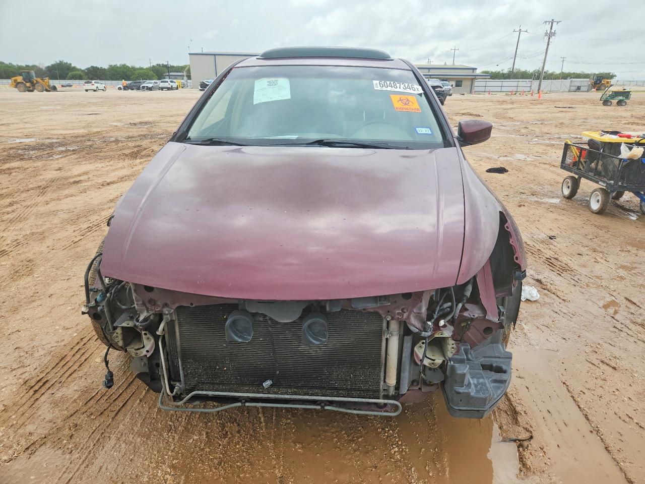 2009 Honda Accord Exl Burgundy vin: 1HGCP36889A025874