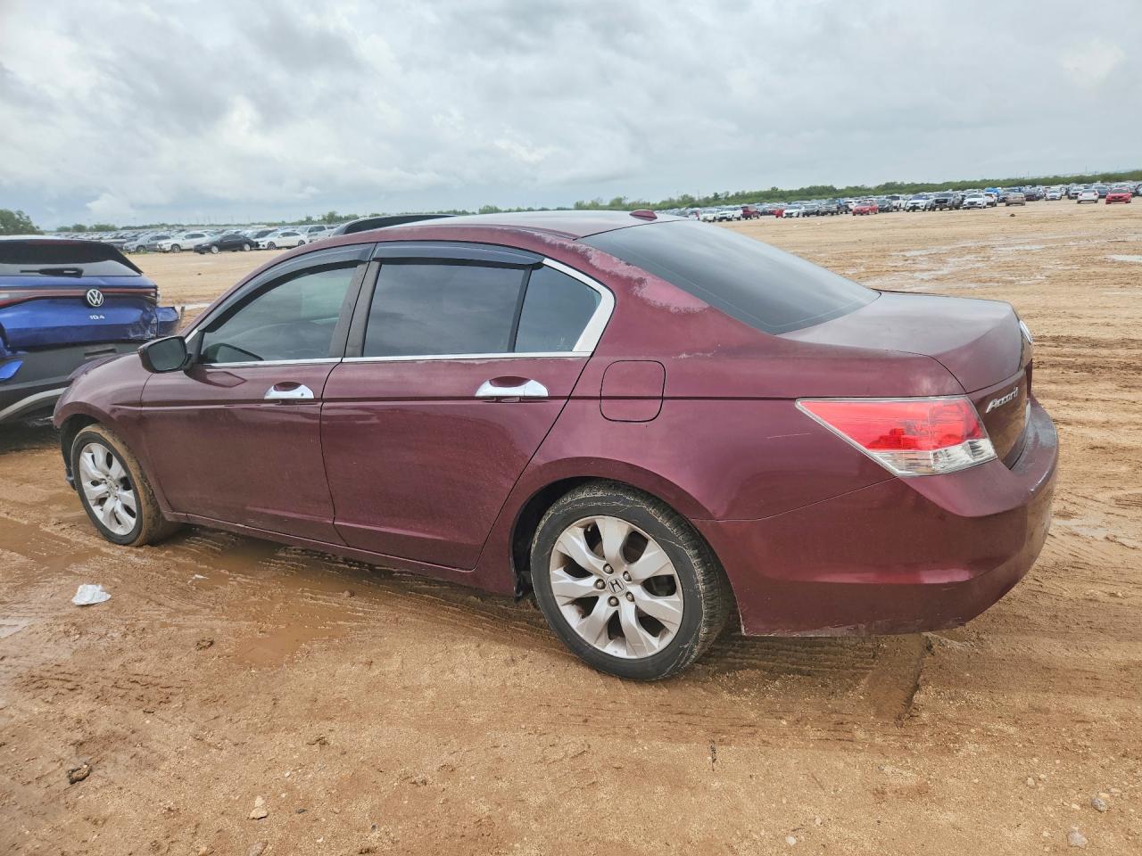 2009 Honda Accord Exl Burgundy vin: 1HGCP36889A025874