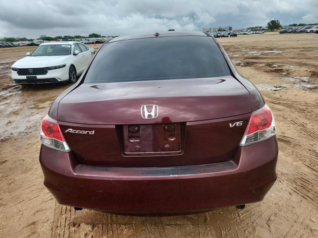 2009 Honda Accord Exl Burgundy vin: 1HGCP36889A025874