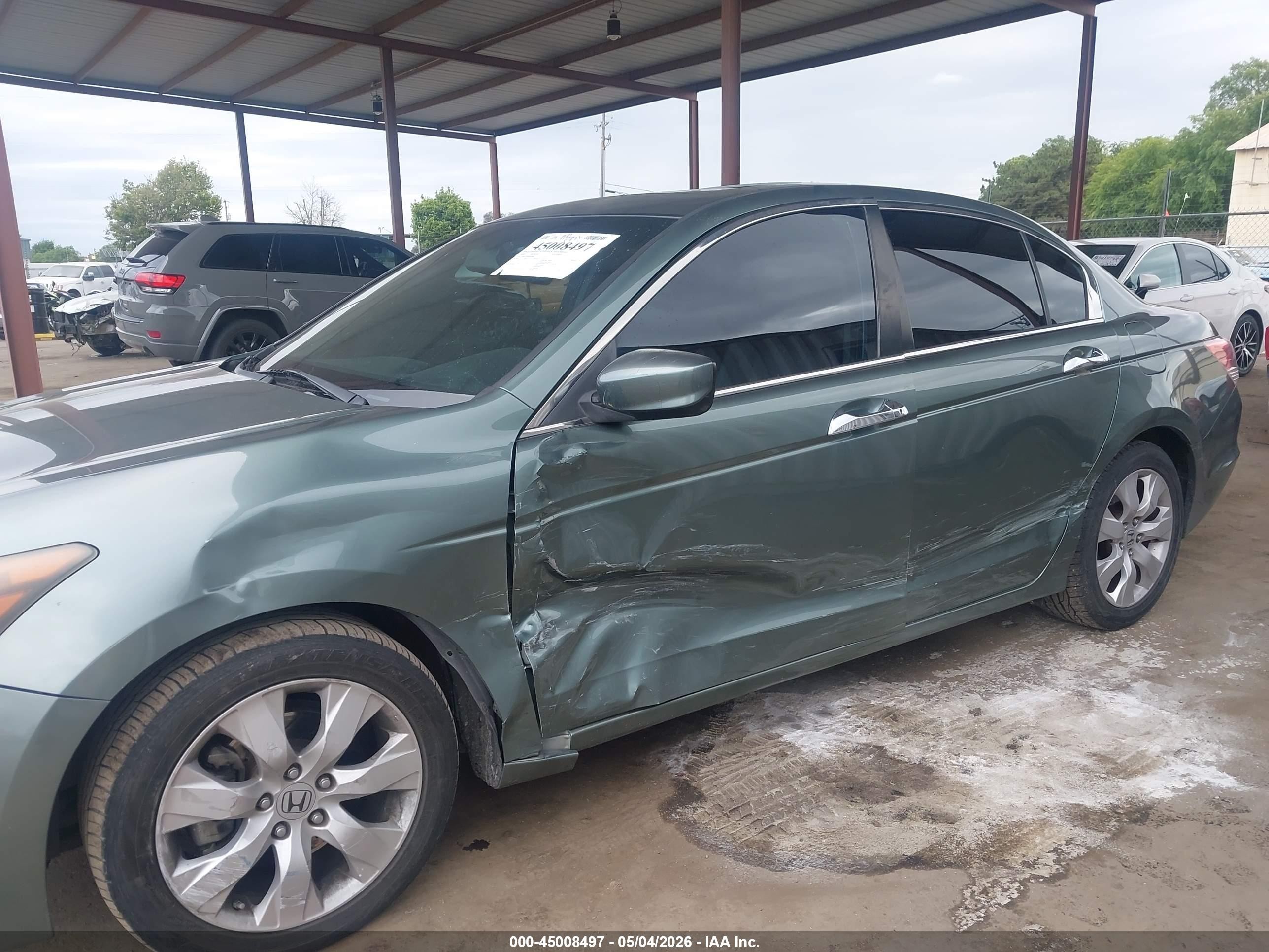 2009 Honda Accord 3.5 Ex-l Green vin: 1HGCP36889A046479