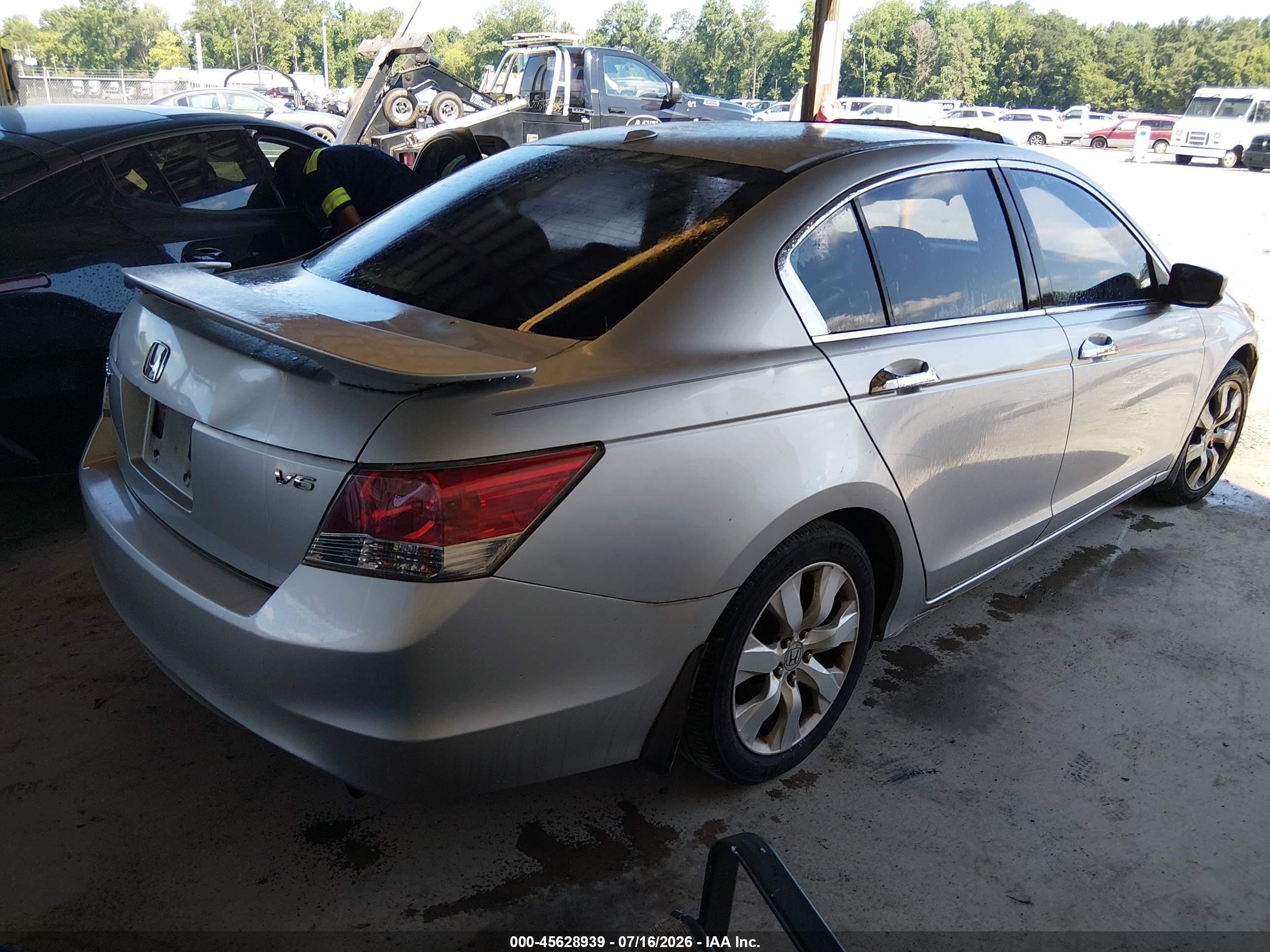 2008 Honda Accord 3.5 Ex-l Silver vin: 1HGCP36898A002649