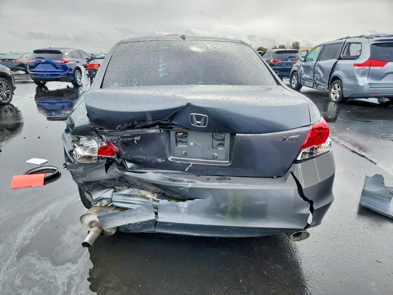 2008 Honda Accord Exl Gray vin: 1HGCP36898A009472