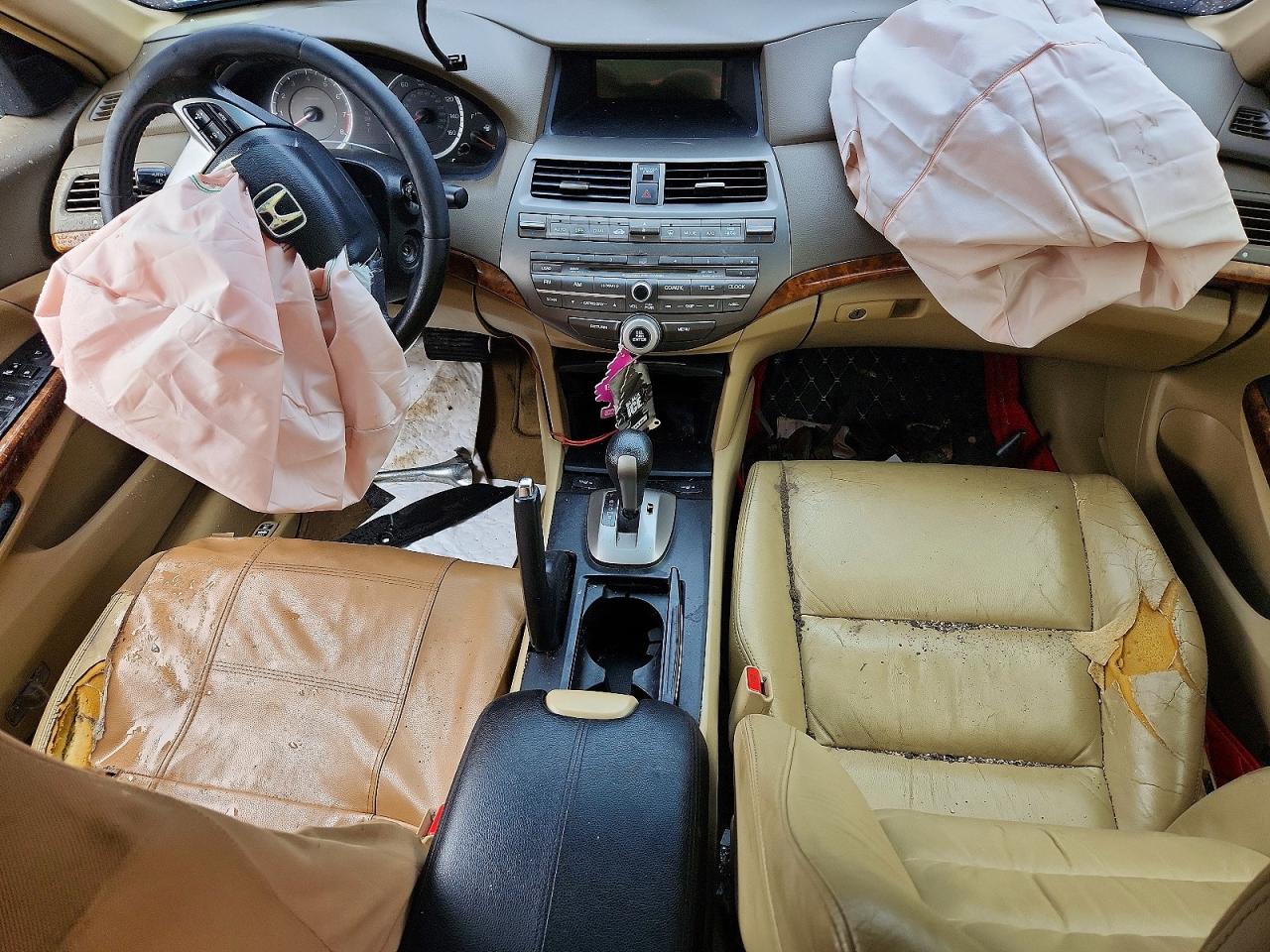 2008 Honda Accord Exl Burgundy vin: 1HGCP36898A011836
