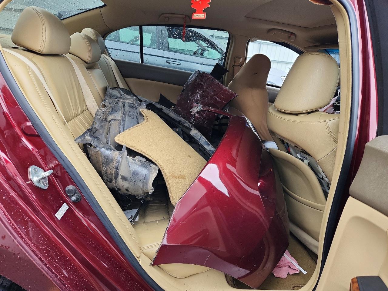 2008 Honda Accord Exl Burgundy vin: 1HGCP36898A011836