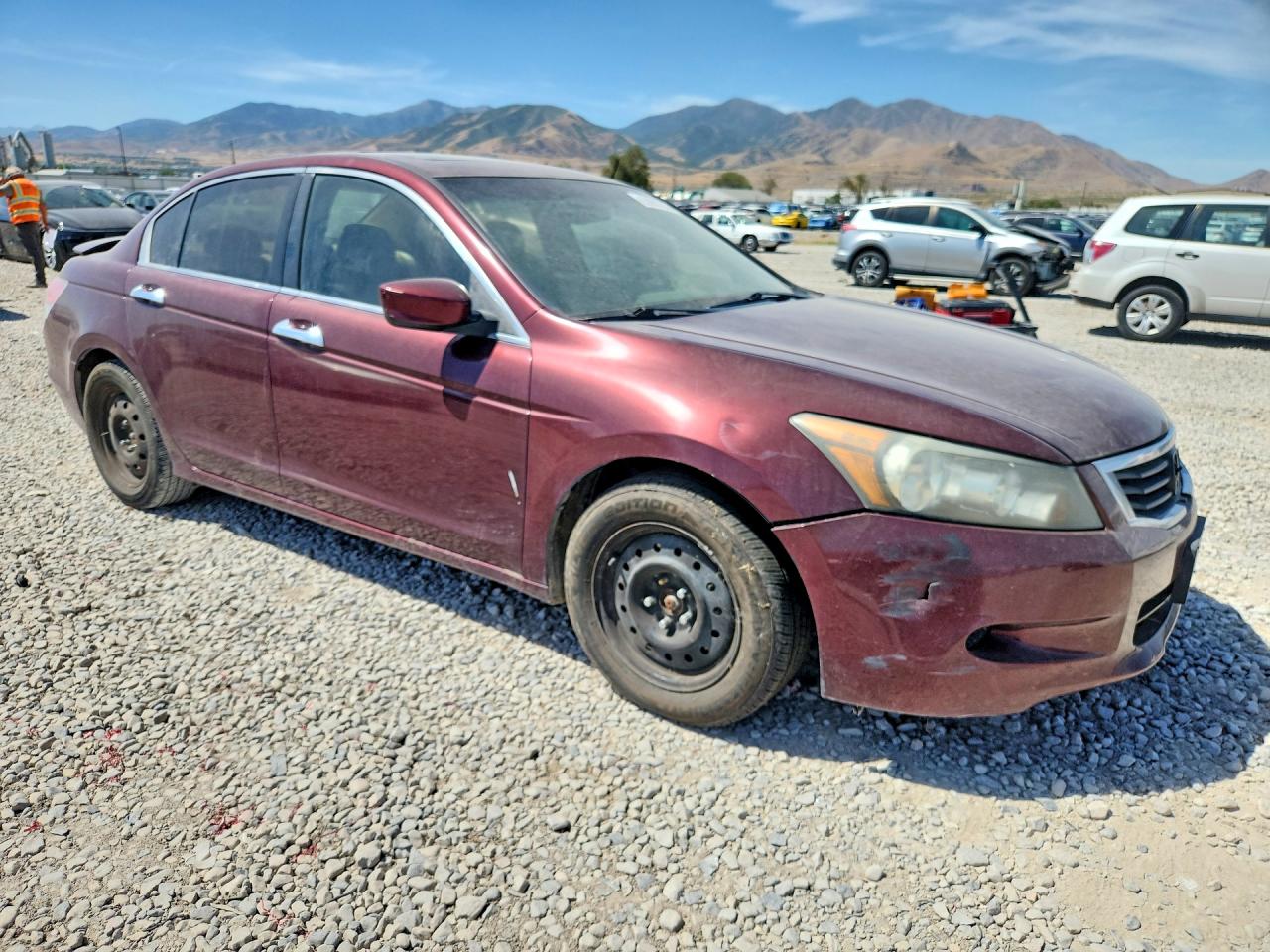 2008 Honda Accord Exl Бордовый vin: 1HGCP36898A022724