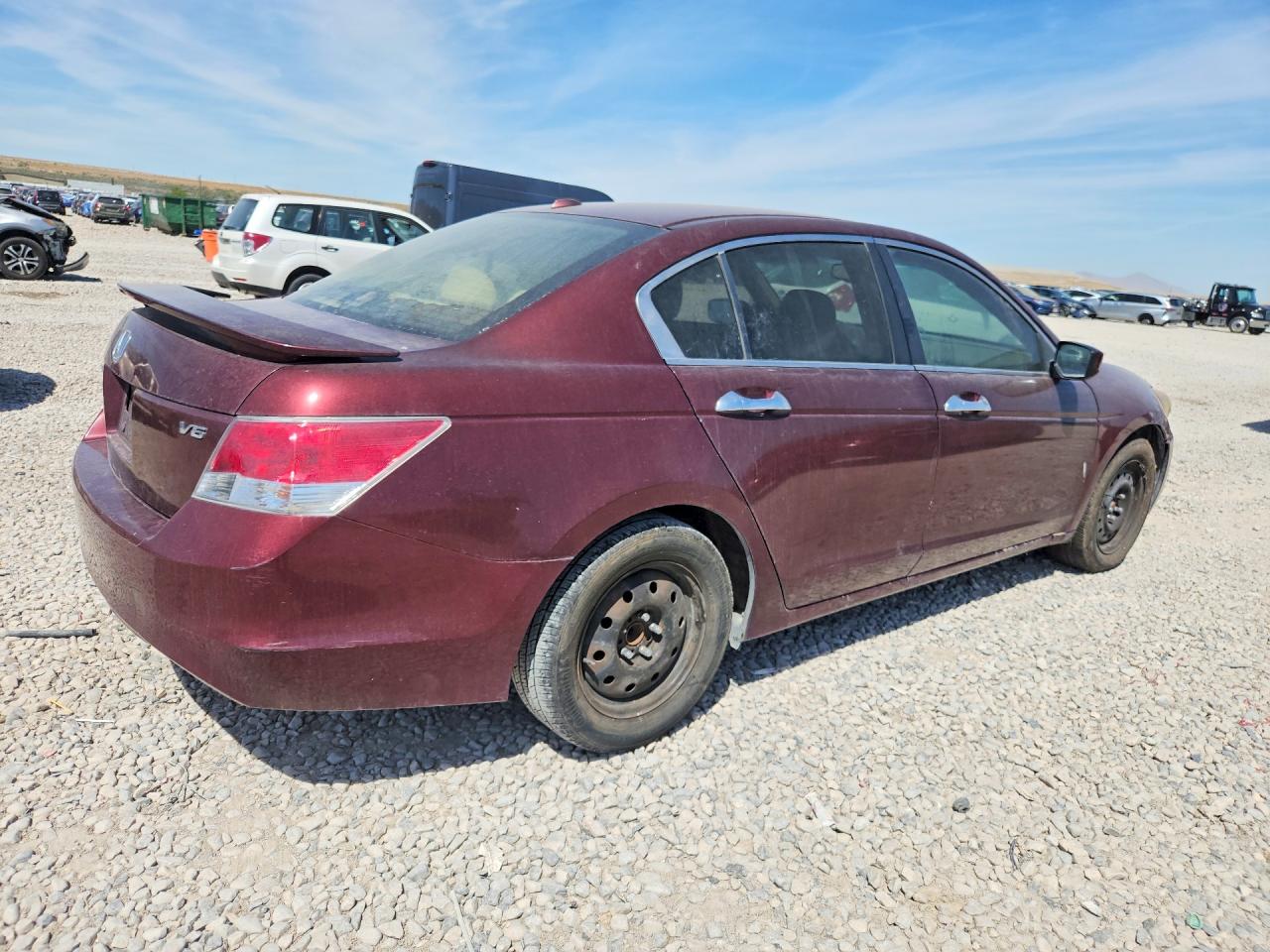 2008 Honda Accord Exl Бордовый vin: 1HGCP36898A022724